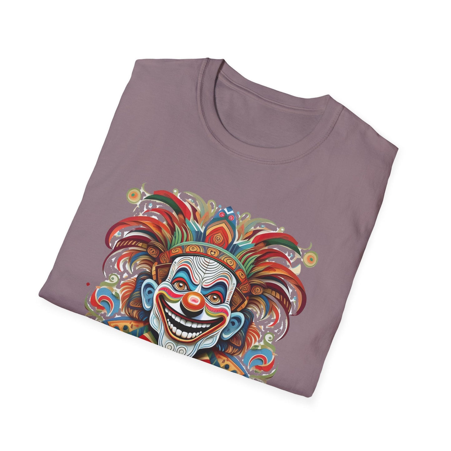 Clown Shirt Unisex Tee Funny Man Circus Shirt Scary Man Tee Gildan Softstyle 64000
