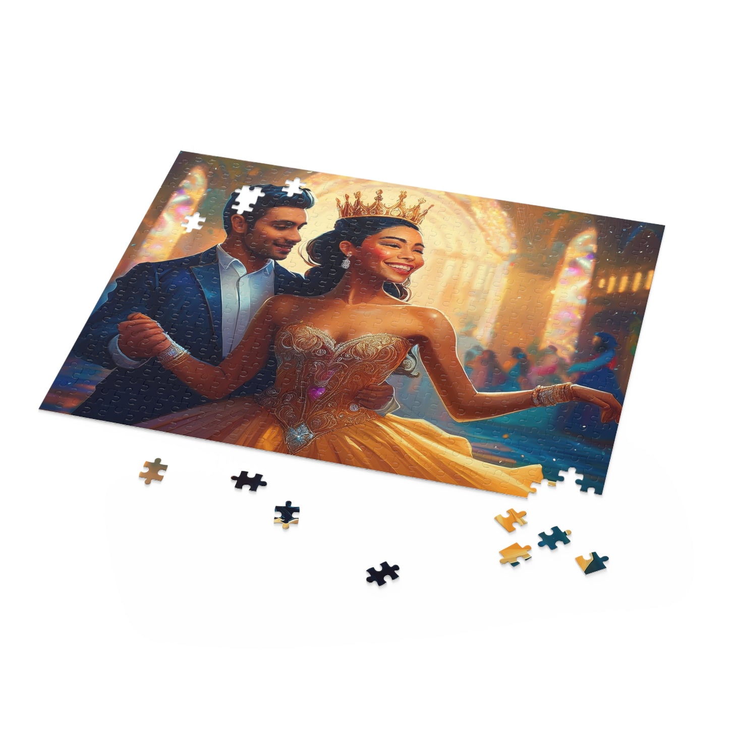 Prince and Princess Puzzle 500-Chipboard Pieces in Box | Kids Puzzles Size: 16" x 20",  Ages 9+ and Family pn41