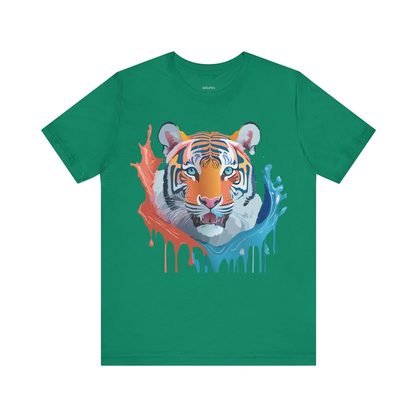 Tiger Graphic Tee Unisex Jersey Short Sleeve With Vintage Inspired Artwork By Adelpha