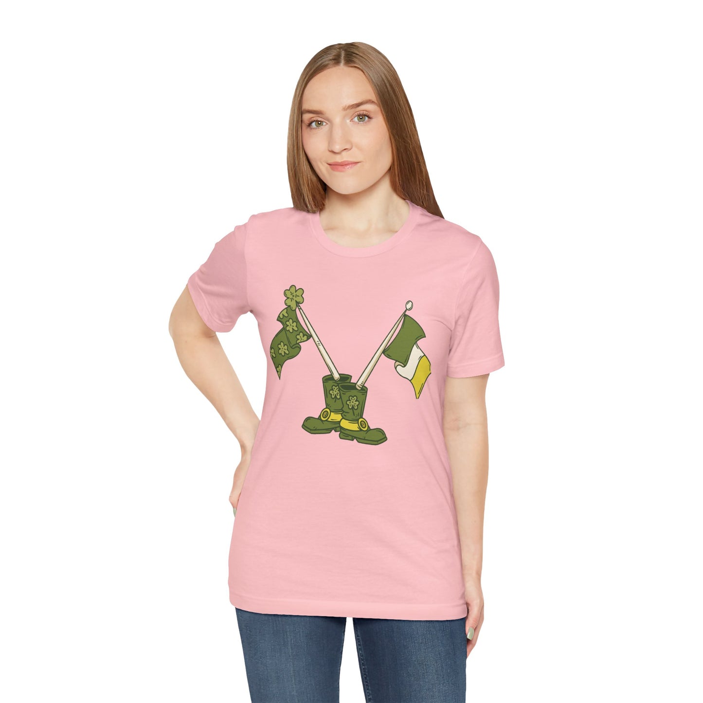 Unisex Cotton Tee Shirt with Lucky Prints