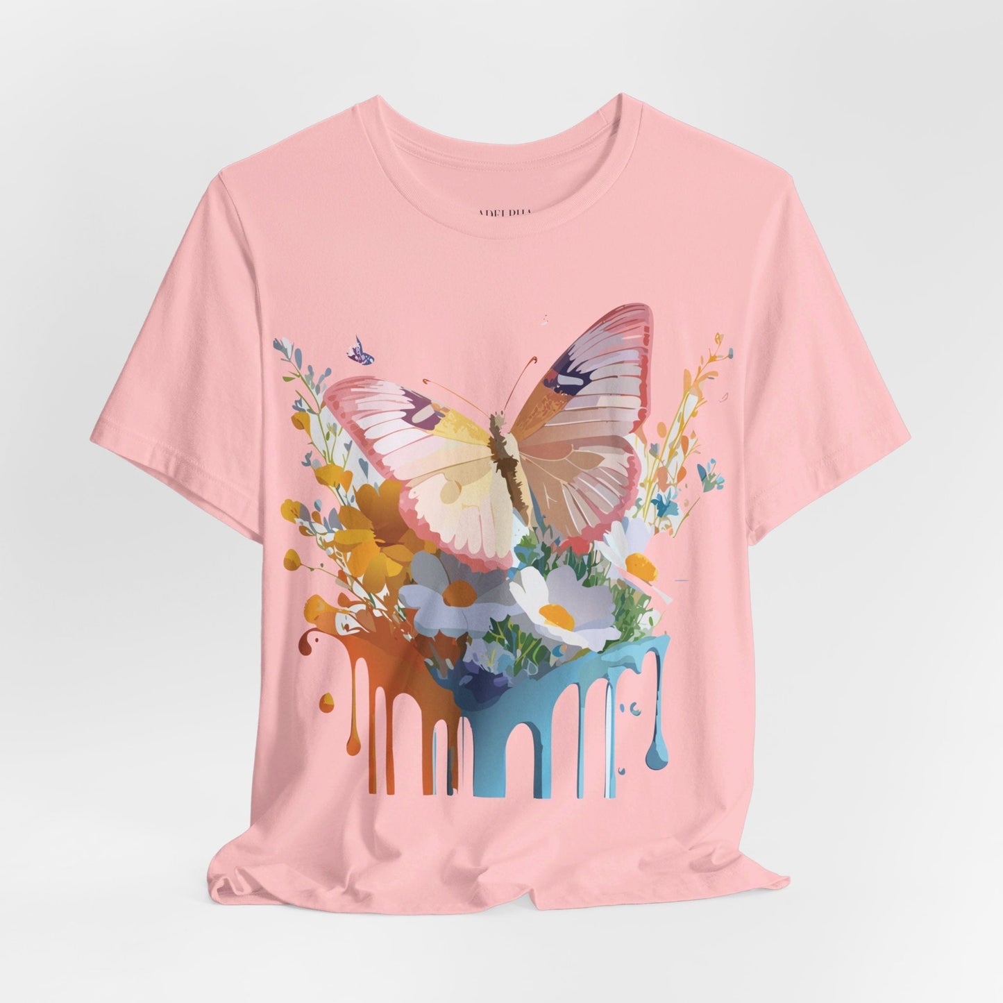 Butterfly Graphic Tee Unisex Short Sleeve Art Design By Adelpha