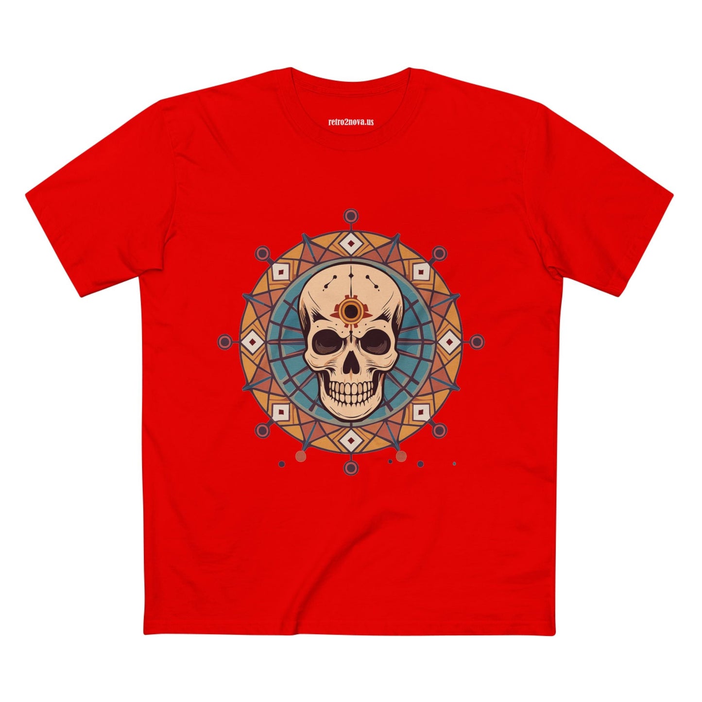 Skull And Skeleton Shirt Unisex Premium Cotton Tee Art Design From Retro2Nova SS54