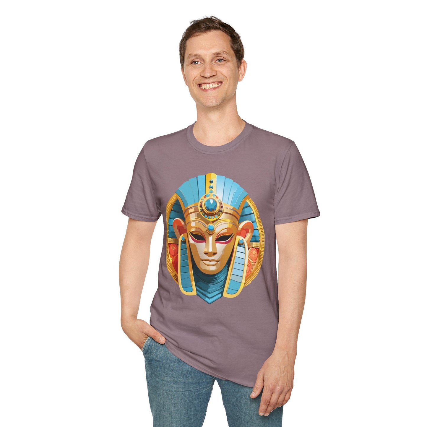 Mask Tee Shirt Unisex Softstyle Short Sleeve Art Design T Shirt 100 Percent Ring Spun Cotton