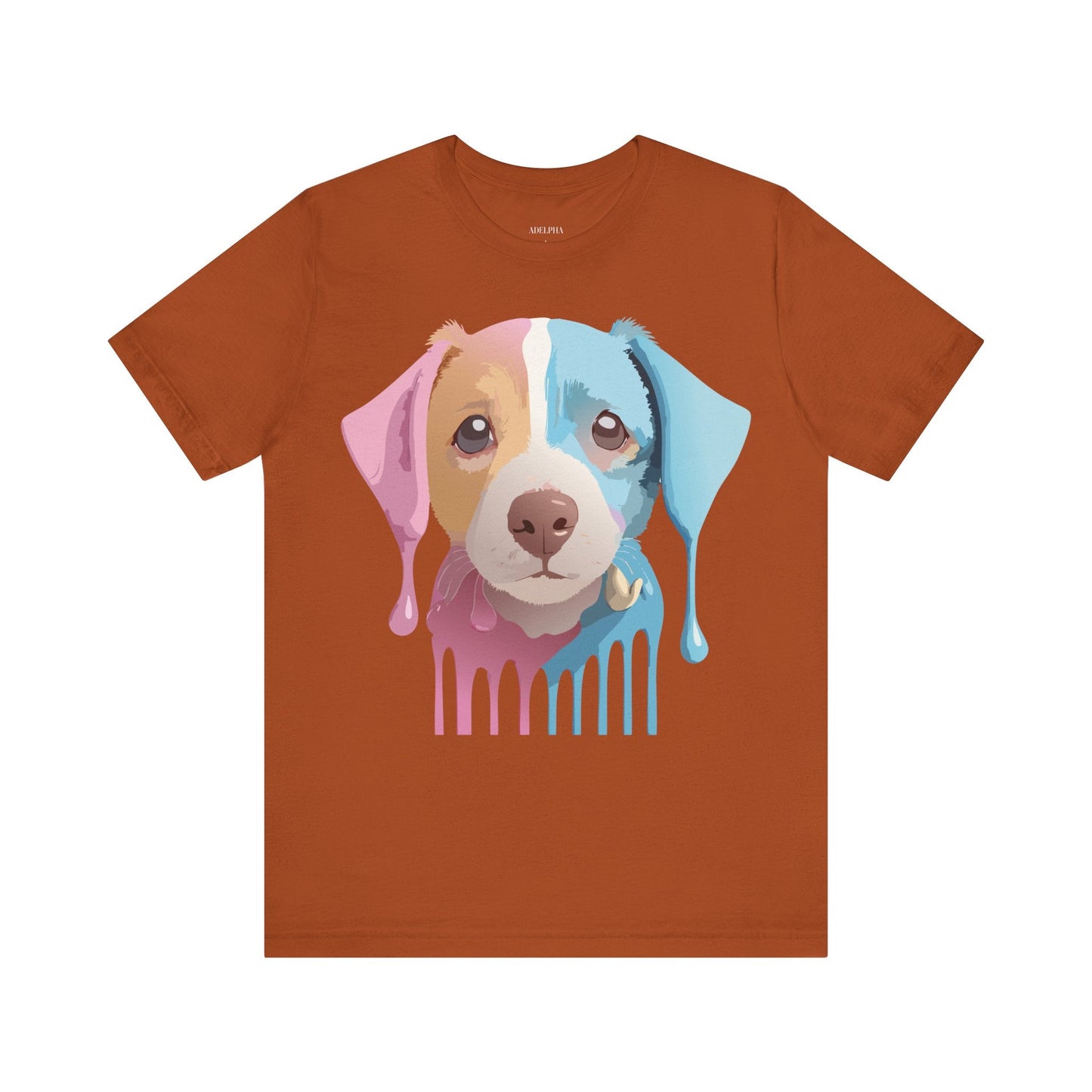 Vintage Inspired Dog Graphic Tee Unisex Jersey Short Sleeve Premium Adelpha Art Design