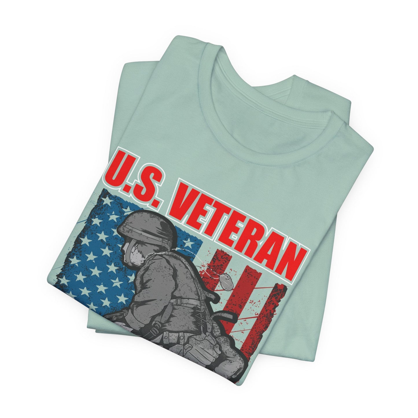 Army Veteran Patriotic Graphic Design Unisex Cotton T-Shirt v31