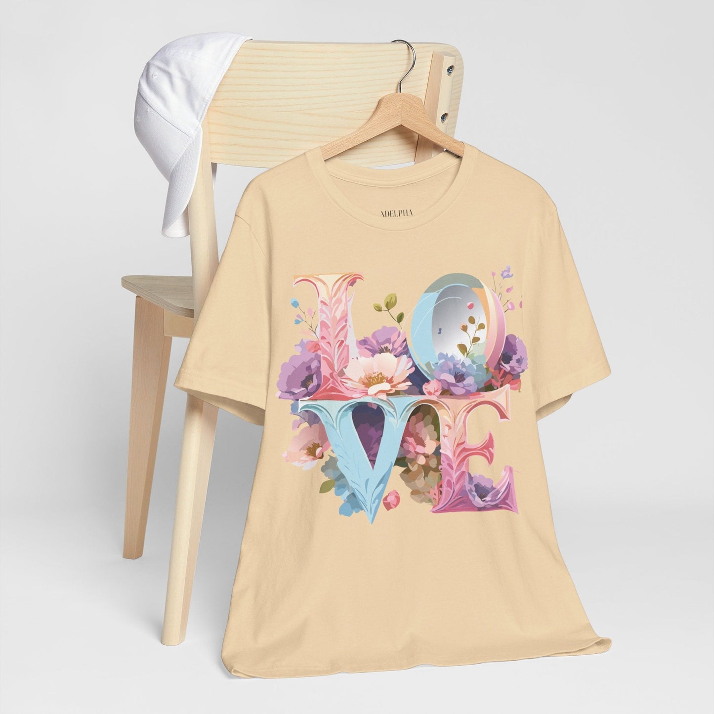 Adelpha Valentine Graphic Tee Unisex Short Sleeve Vintage Inspired Art Design for Everyday Wear