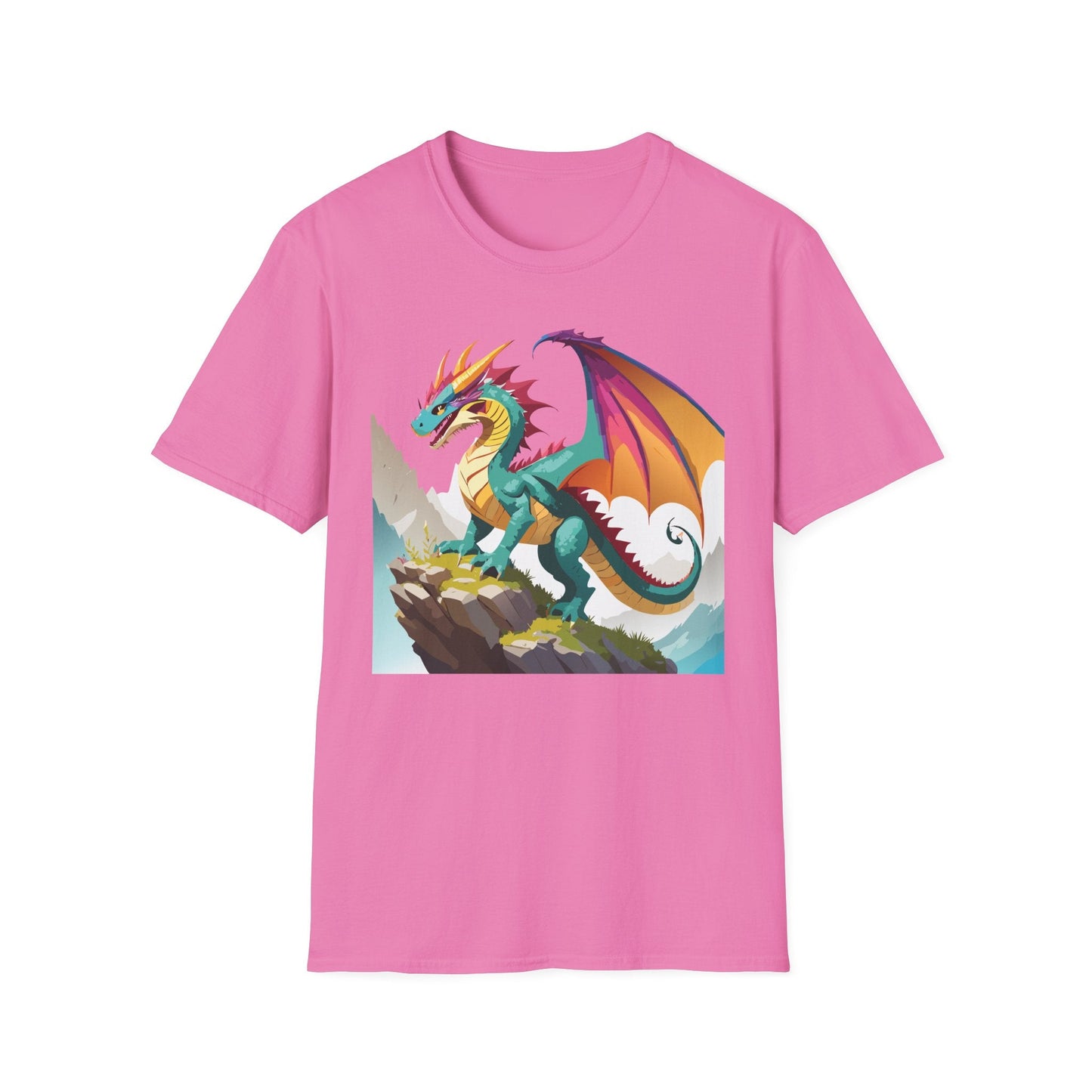 Dragon T Shirt Unisex Dragon Shirt With Animal Art Design Softstyle Cotton Tee Shirt