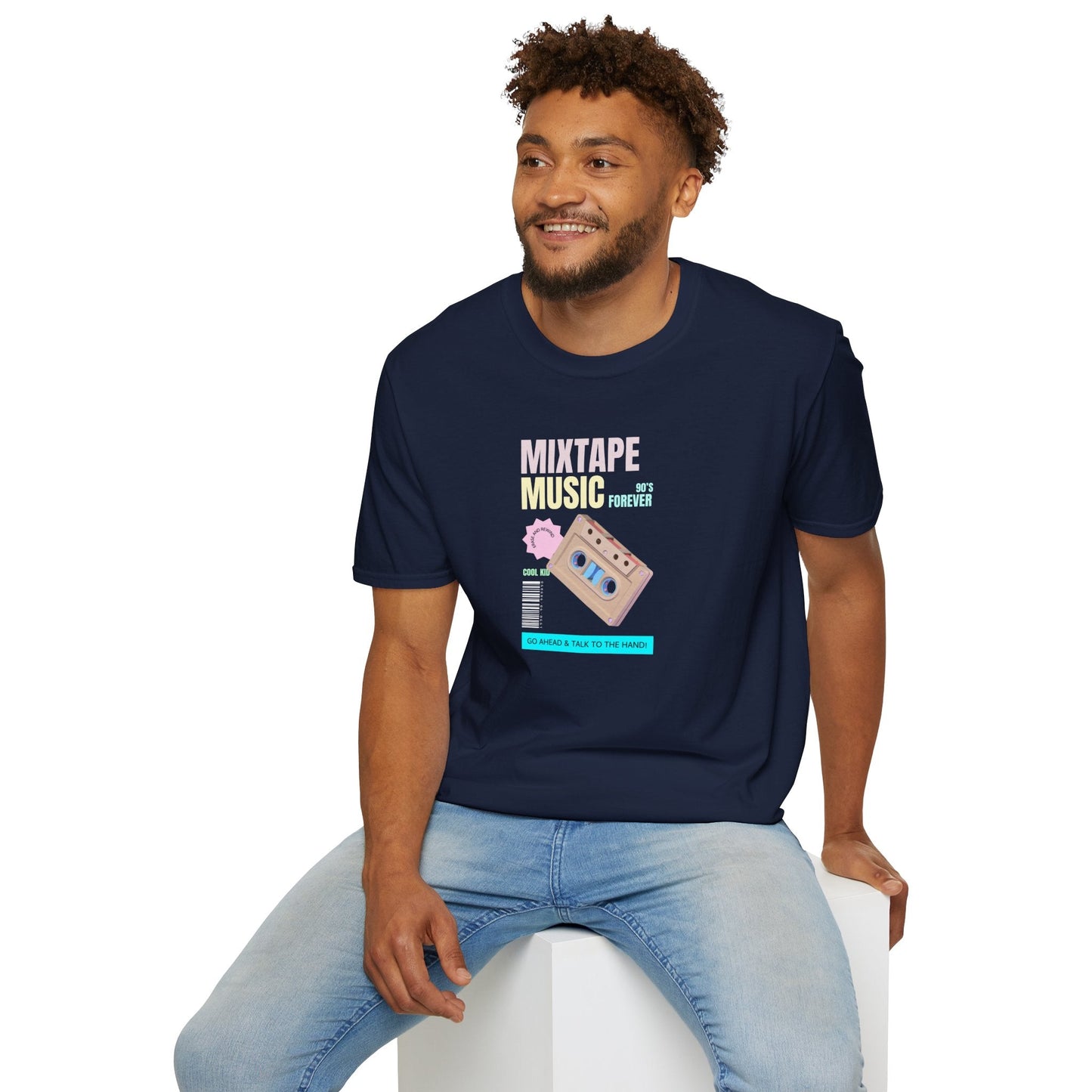 Mixtape Music T-Shirt Unisex Cotton Retro Cassette Graphic Tee