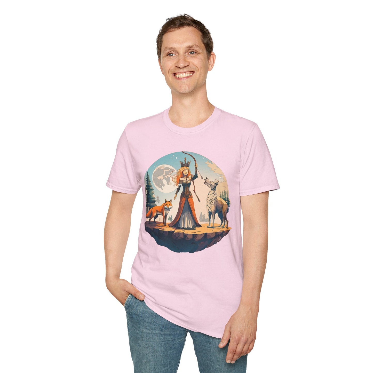 Womens Graphic T Shirts Art Design Shirt Softstyle Gildan 64000 Unisex Tee Ring Spun Cotton
