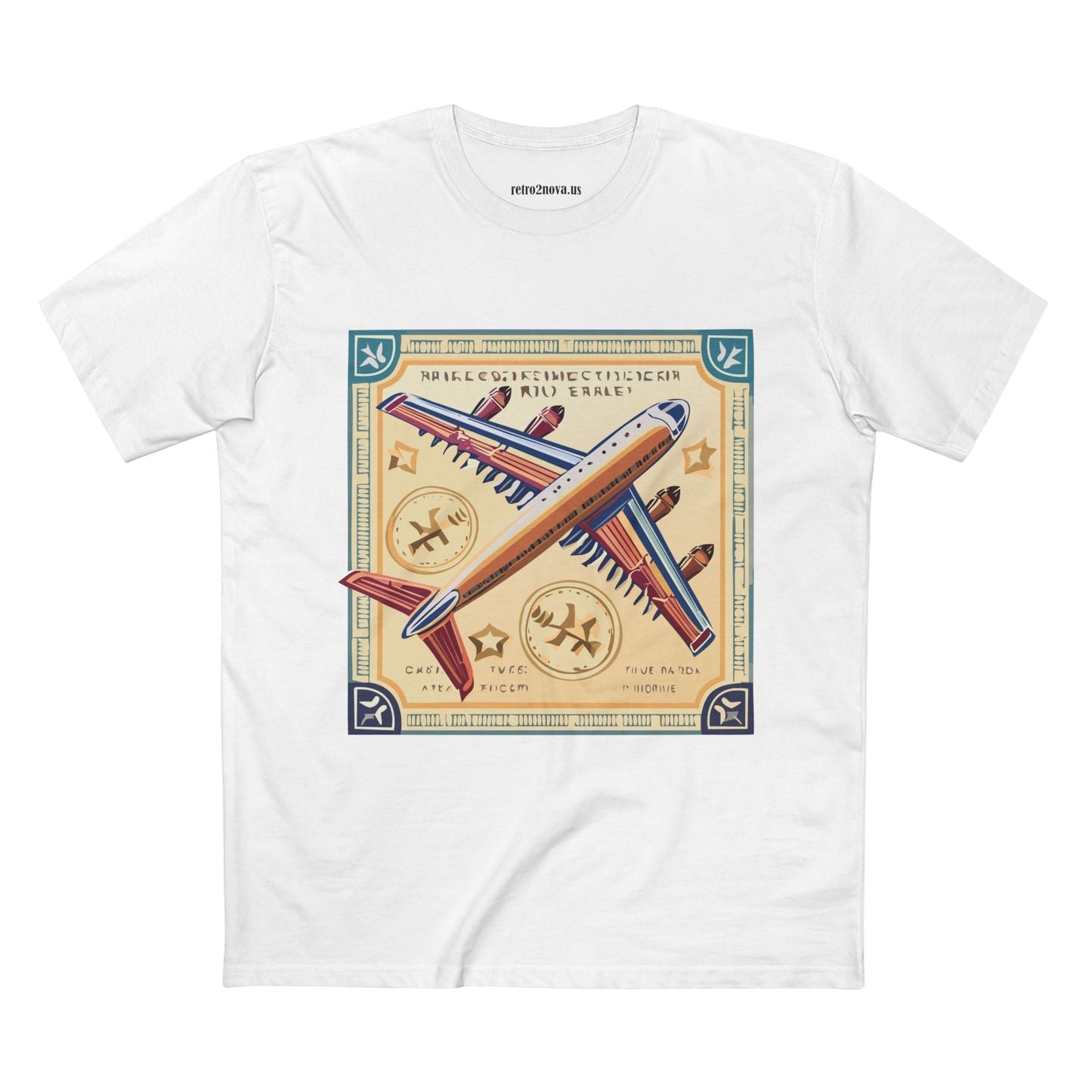 Postage Stamp Shirt Unisex Premium Cotton Tee With Original Art By Retro2Nova Art Collection