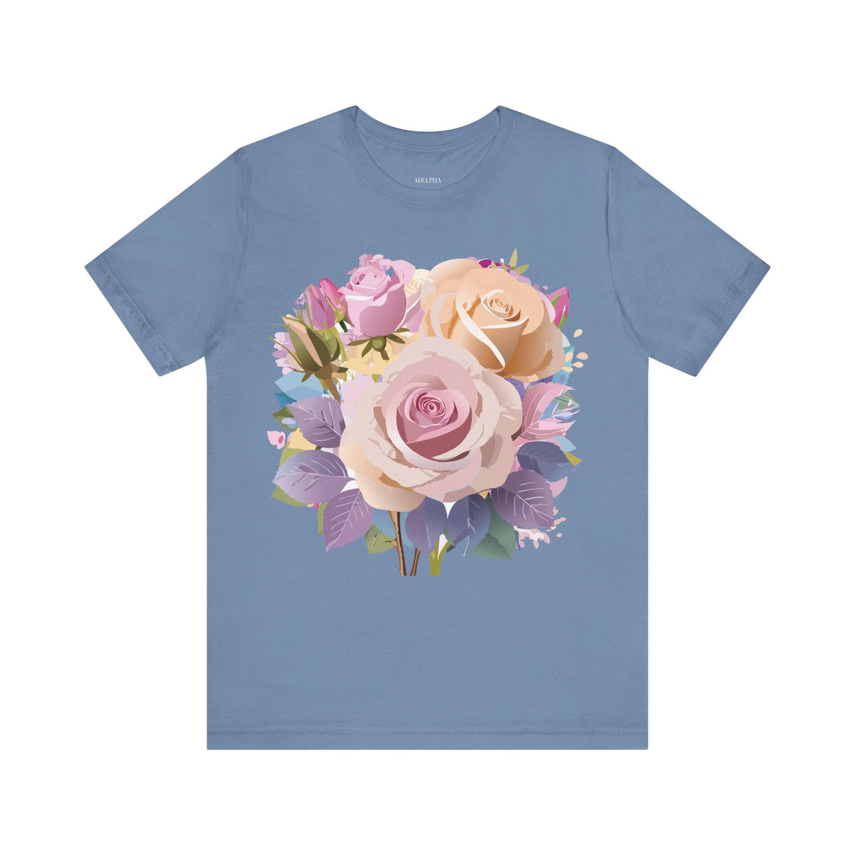 Floral Graphic Tee Shirt - Bella+Canvas Unisex 100 Cotton 48