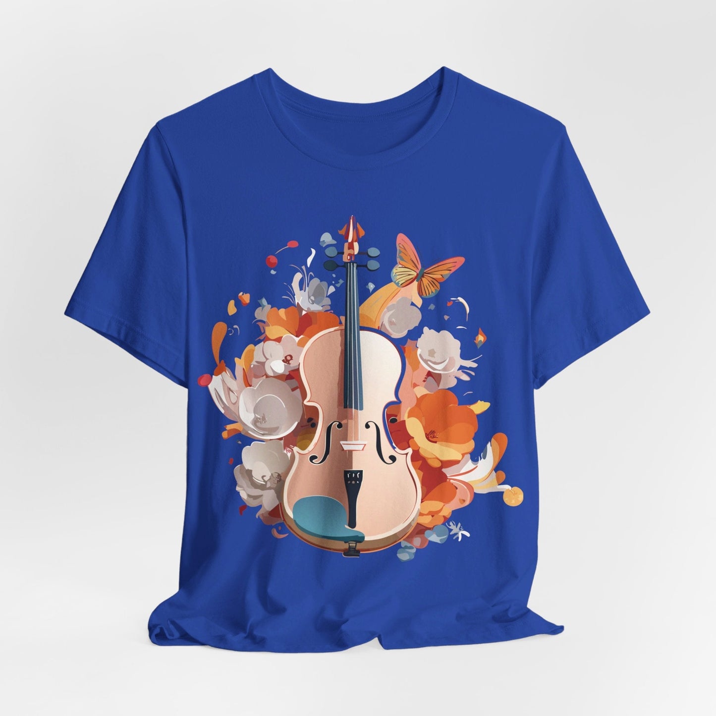 Music Graphic Unisex 100 Cotton Vintage Art with Musical Elements Tee 8