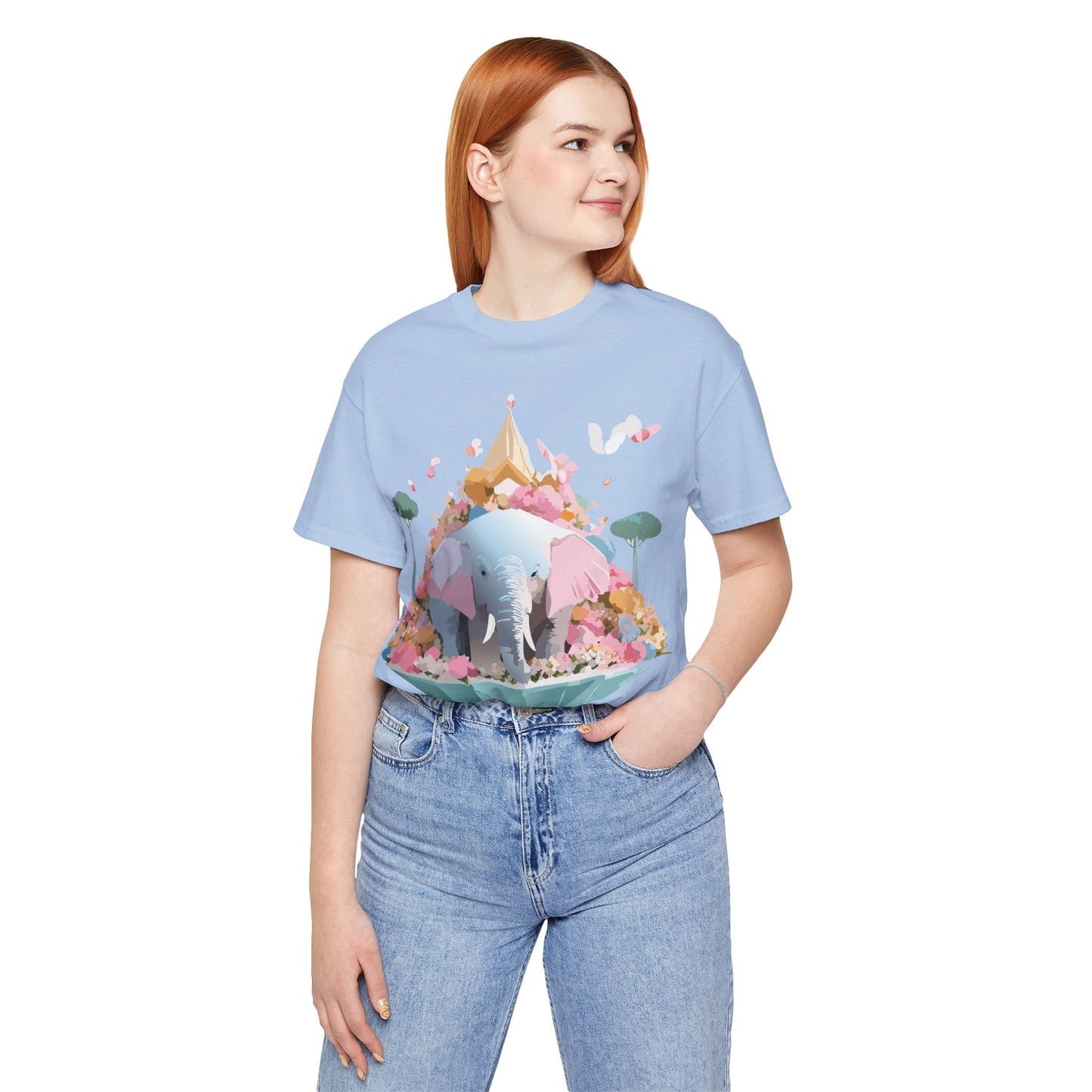Elephant Graphic Tee Unisex Jersey Short Sleeve Adelpha Vintage Inspired Artwork