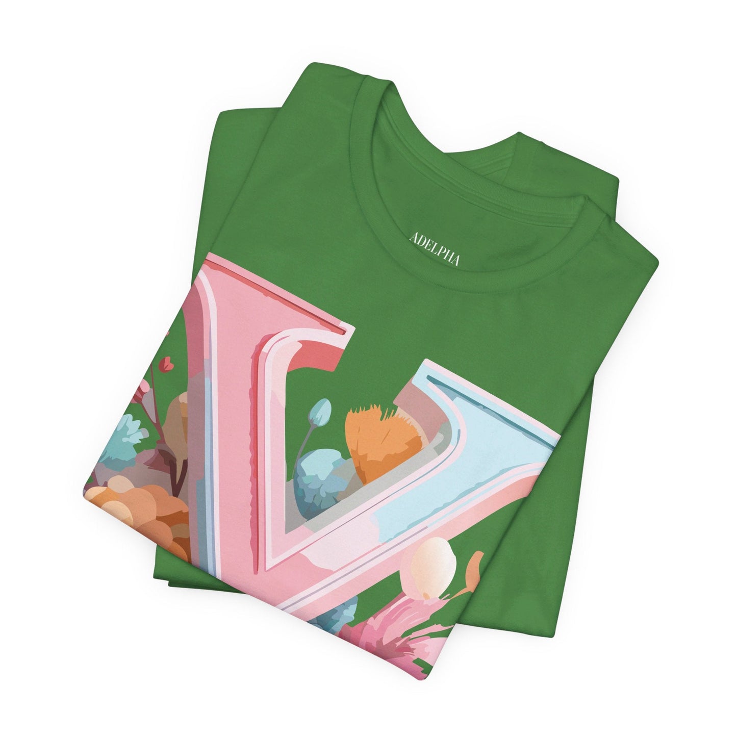 Letter Y Graphic Tee Unisex Short Sleeve Vintage Inspired Artwork Adelpha Premium