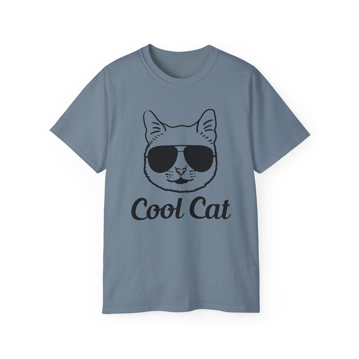 Cool Cat Sunglasses Tee | Cat Face Graphic Shirt