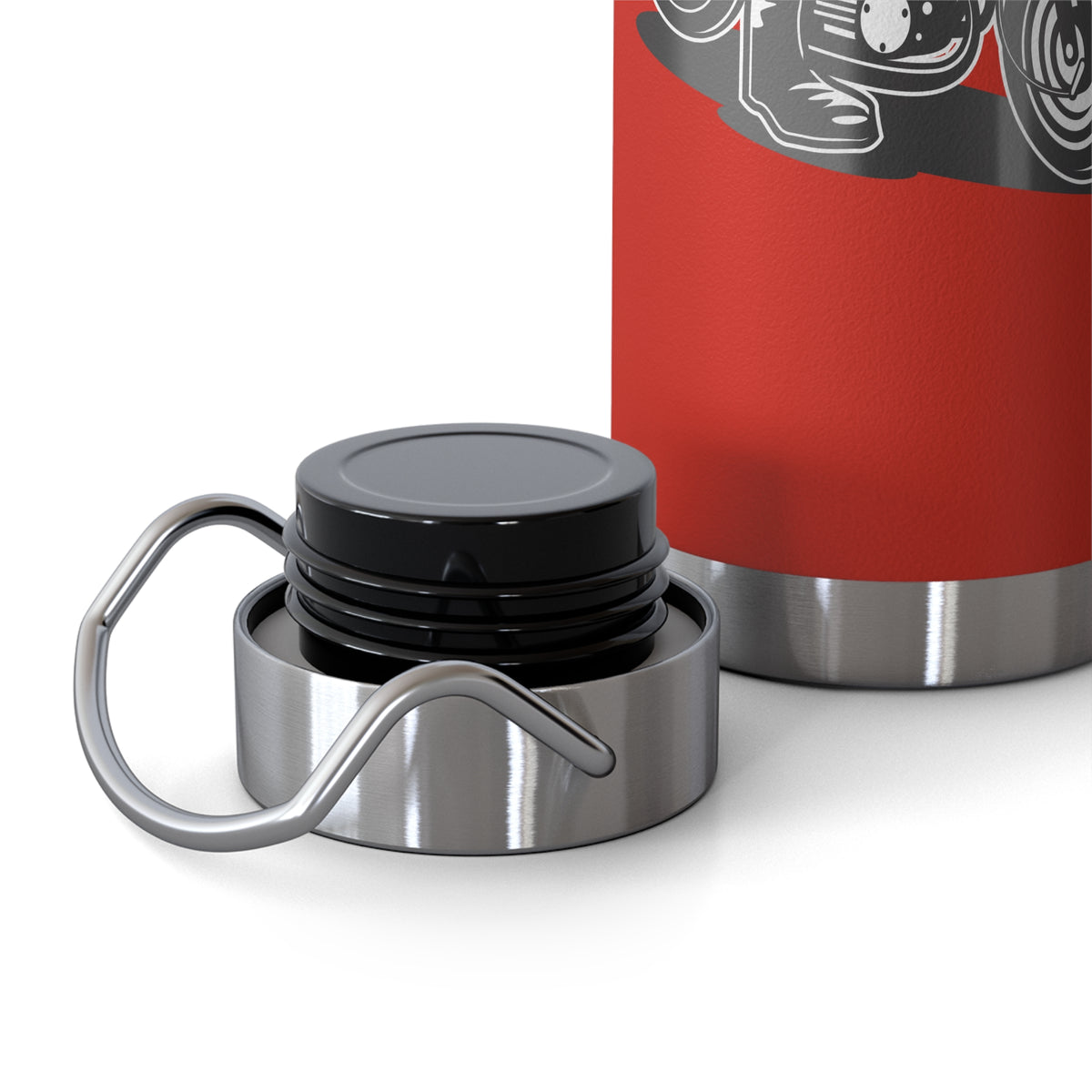 22oz Copper Insulated Water Bottle with Cartoon Design - CV12