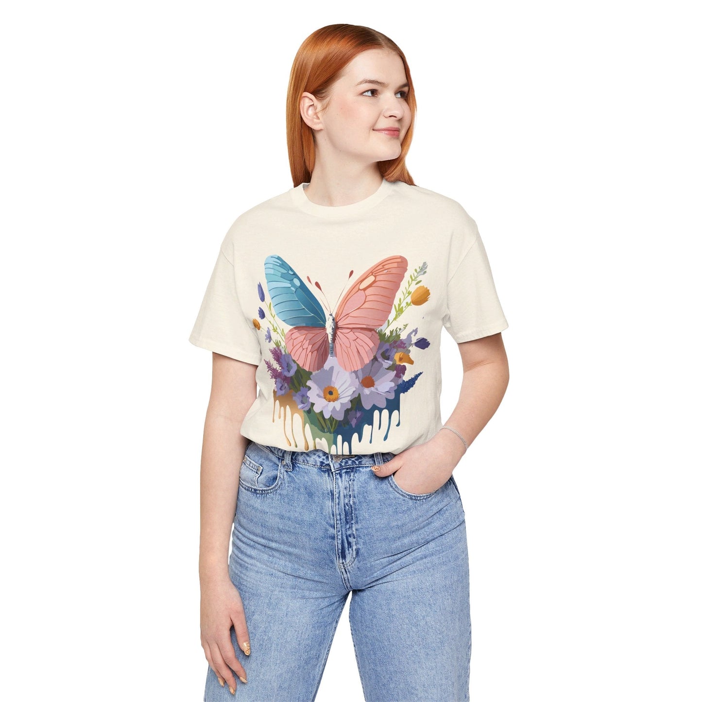 Butterfly Graphic Tee Unisex Art Design Shirt With Vintage Adelpha Artwork