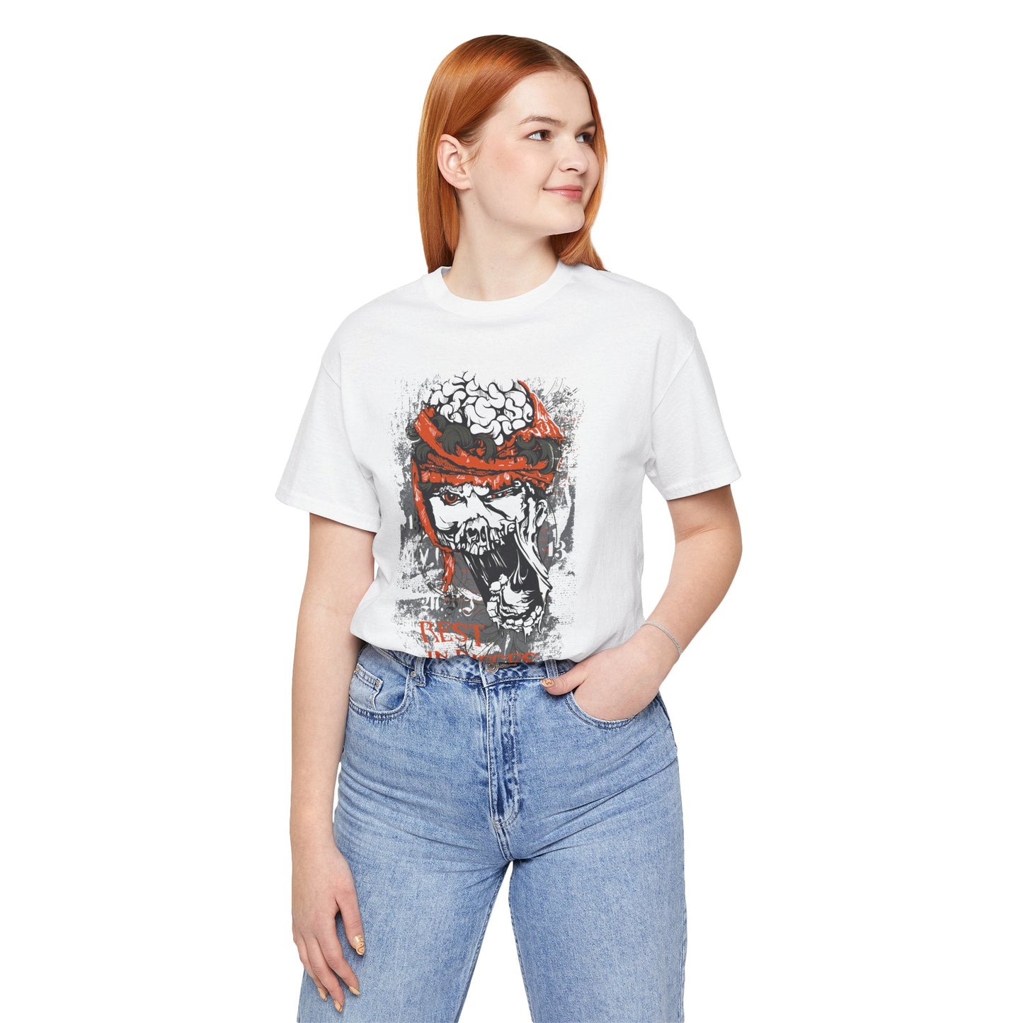 Skull Graphic Unisex Cotton T-Shirt r10