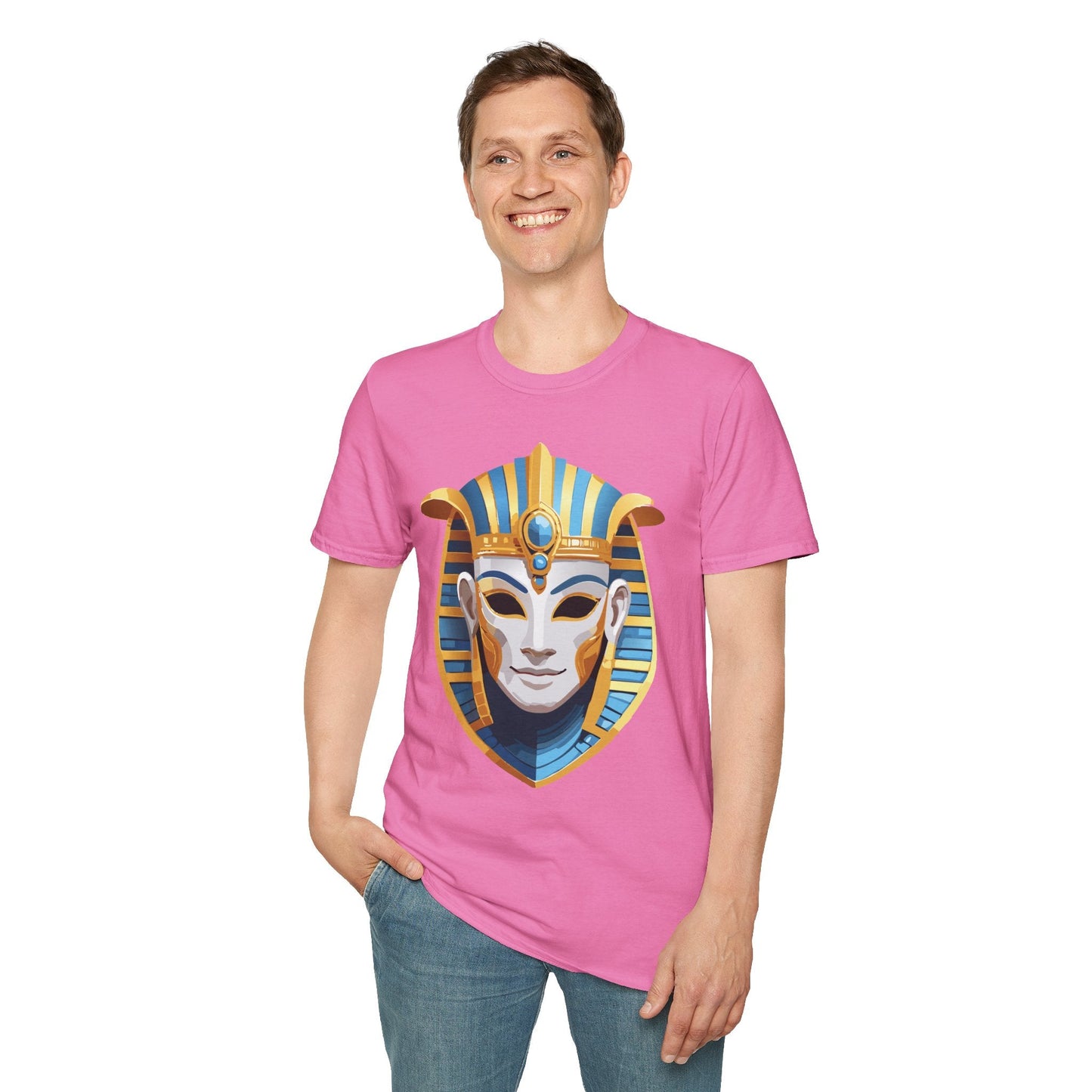 Mask Graphic Unisex Cotton Masquerade Design Artwork Tee 19