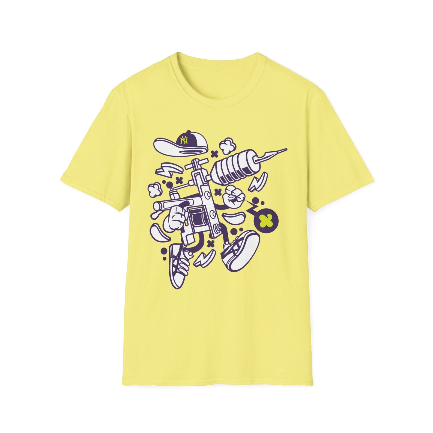Cartoon Animation T Shirt Funny Tee Shirt Unisex Gildan Softstyle 64000 100 Percent Ring Spun Cotton