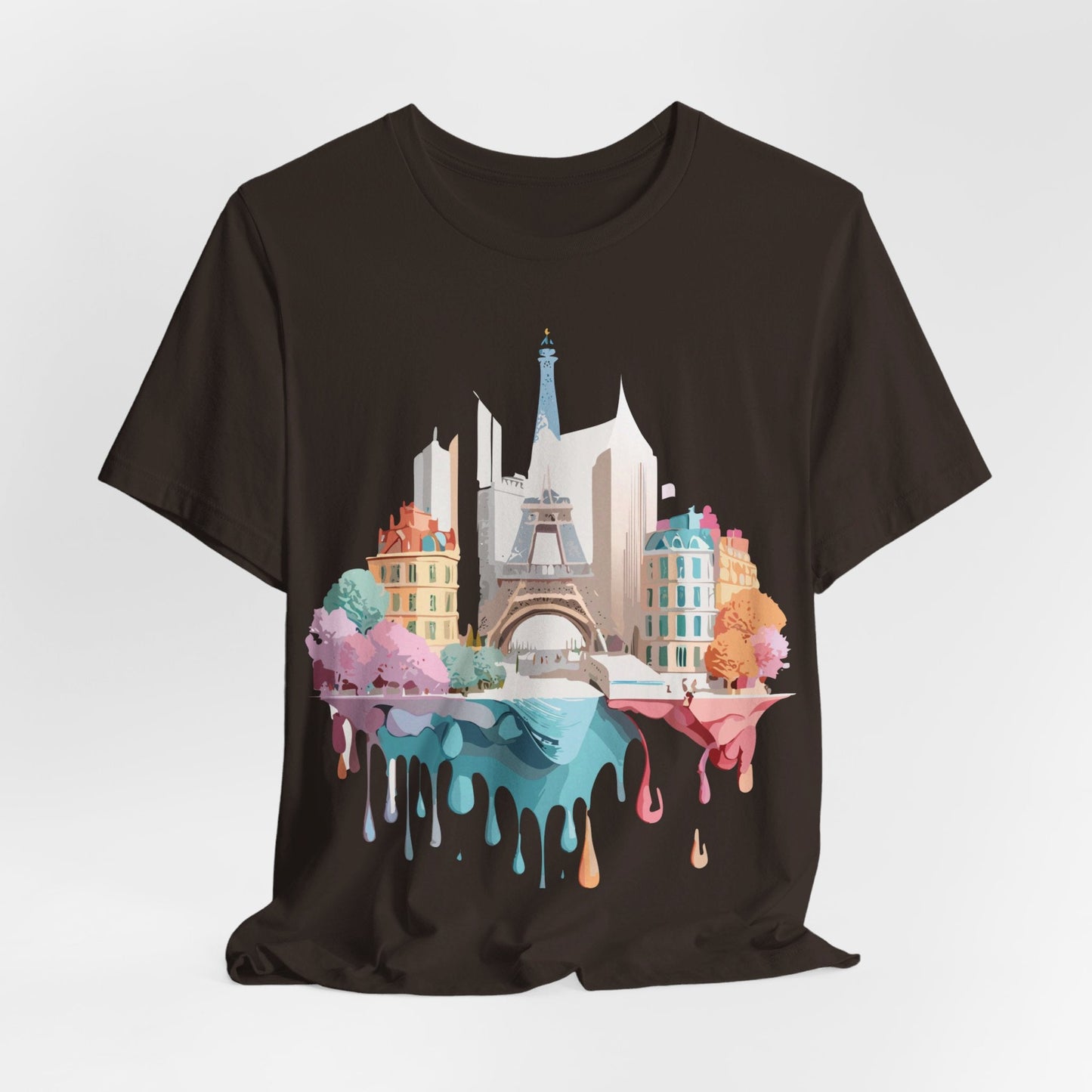 Paris Tourist Graphic Tee Unisex Jersey Short Sleeve by Art Design Vintage Inspired