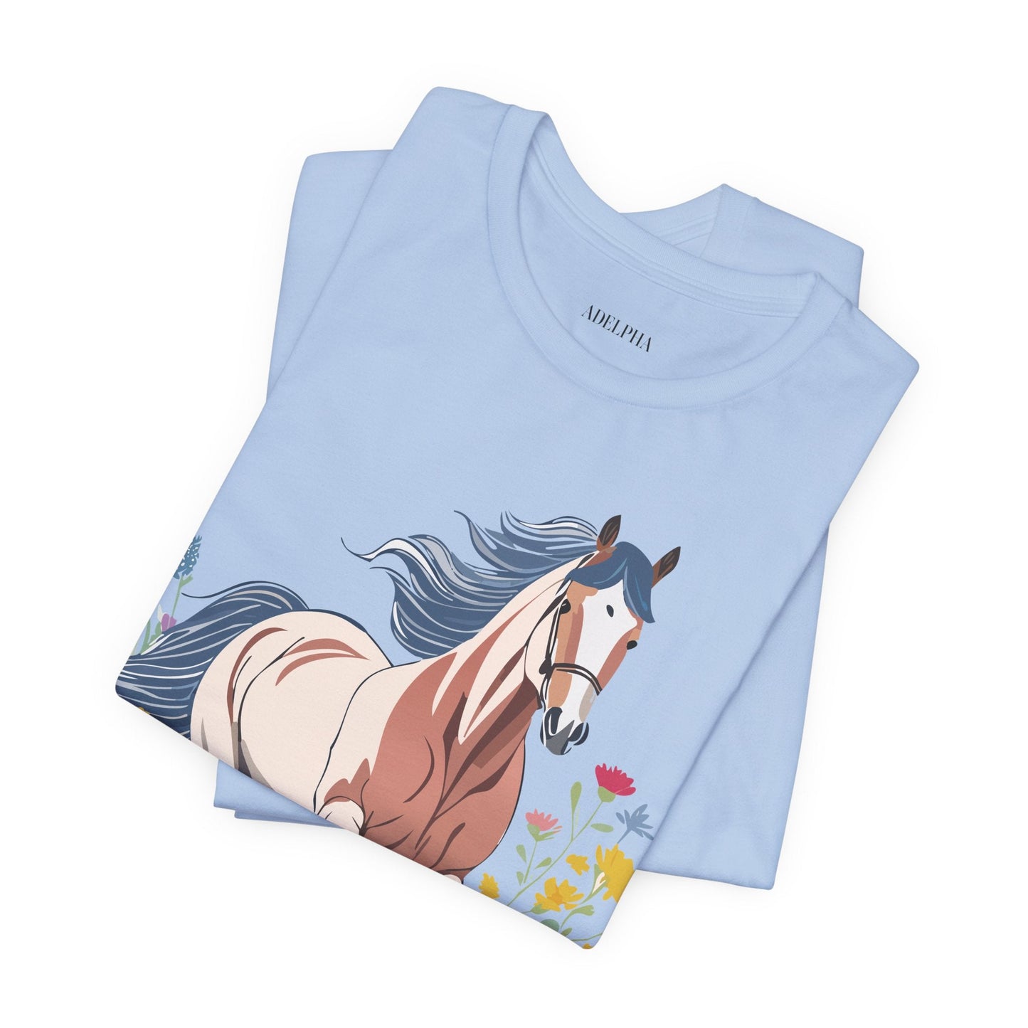 Horse Graphic Unisex 100 Cotton Vintage Animal Art T-Shirt 11