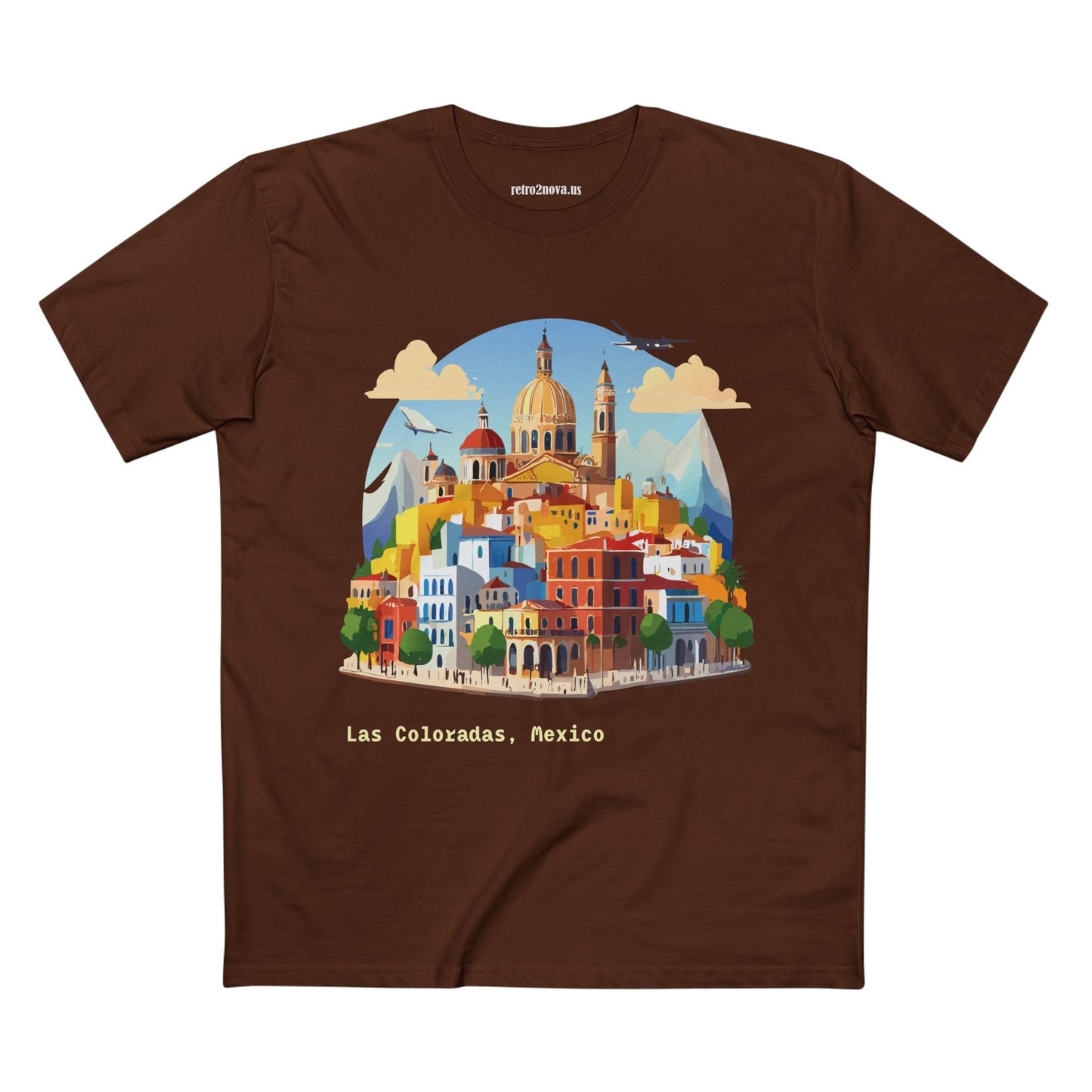 Travel Shirt Mexico Original Art Tee Unisex Premium Cotton Staple Tee With Retro2Nova Design