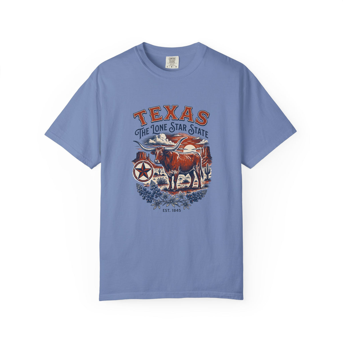 Texas State Vintage Travel Tourist Graphic Tee Unisex 100 Cotton Comfort Colors T-Shirt
