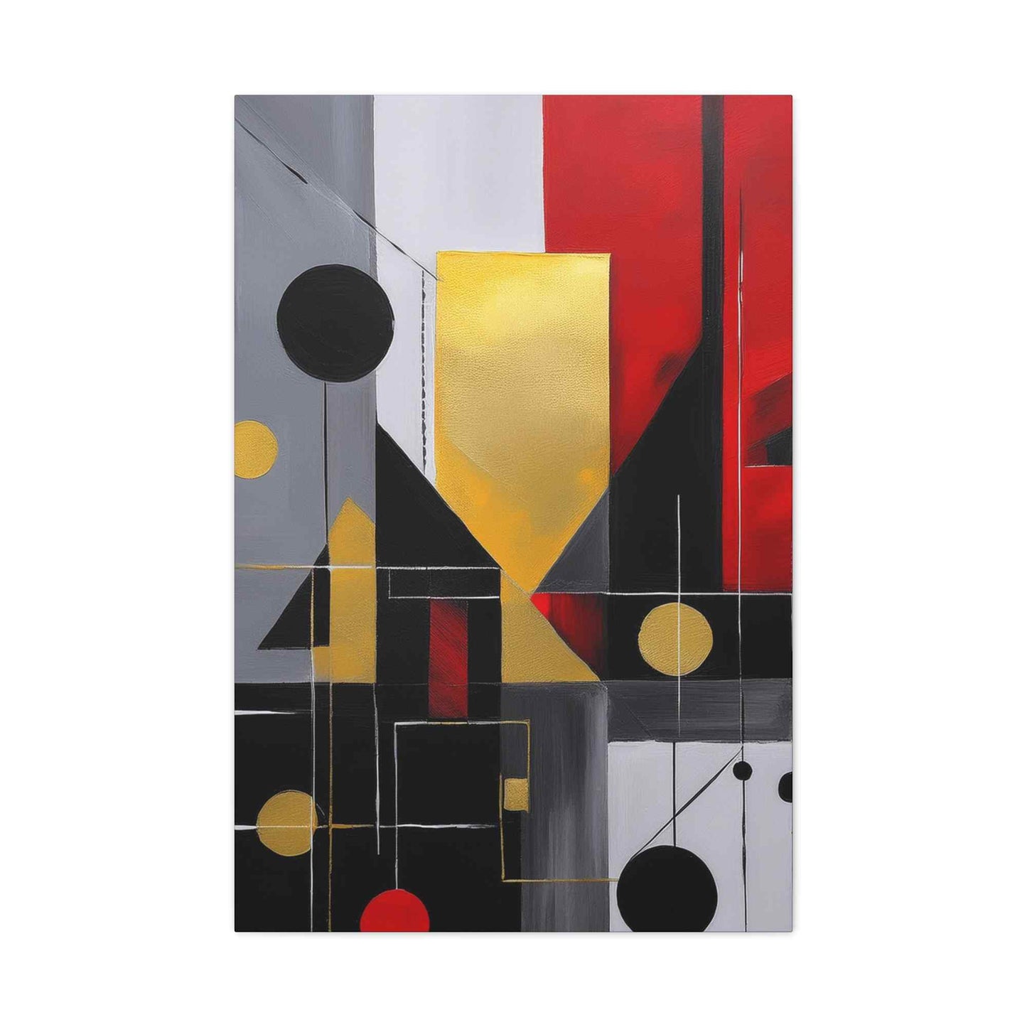 Red Abstract Painting Print Canvas 20x24,20x30,24x30, 24x32,24x36,30x40, 32x48,36x48,40x60 Pine-Wood Inner Frame ABS-22