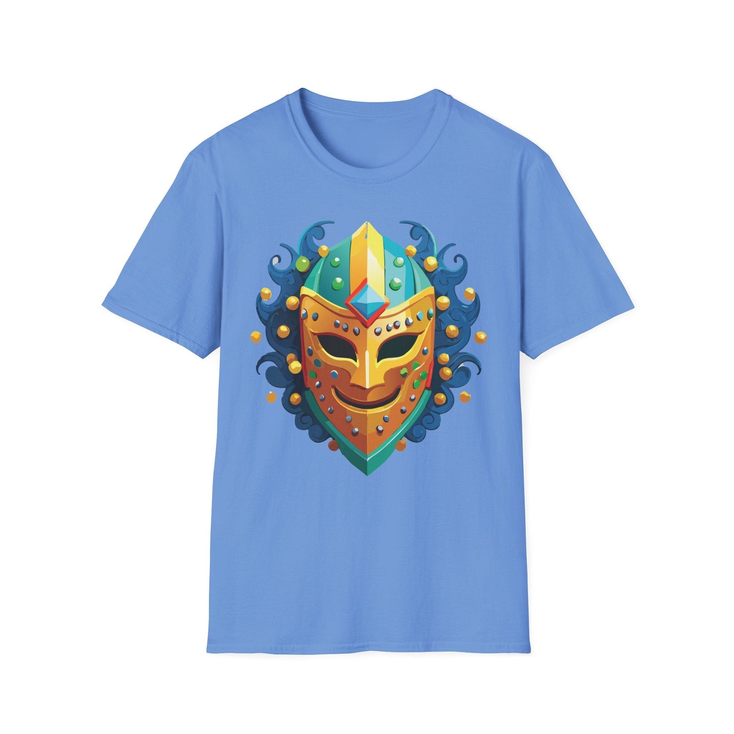 Unisex Mask Tee Shirt Gildan Softstyle 64000 100 Percent Ring Spun Cotton Comfort
