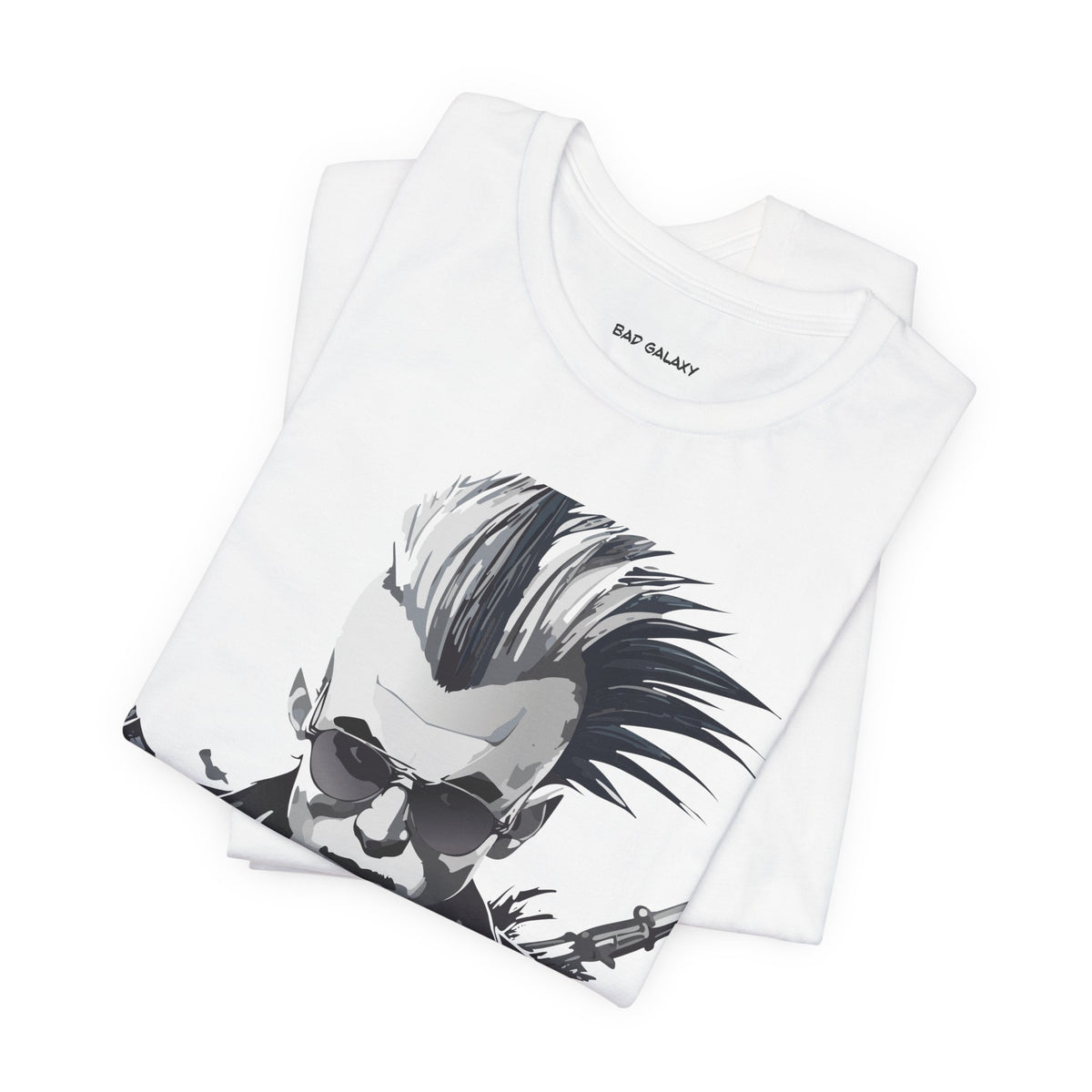 Punk Rock Graphic Unisex Cotton Bella+Canvas Tee with Art Design b29