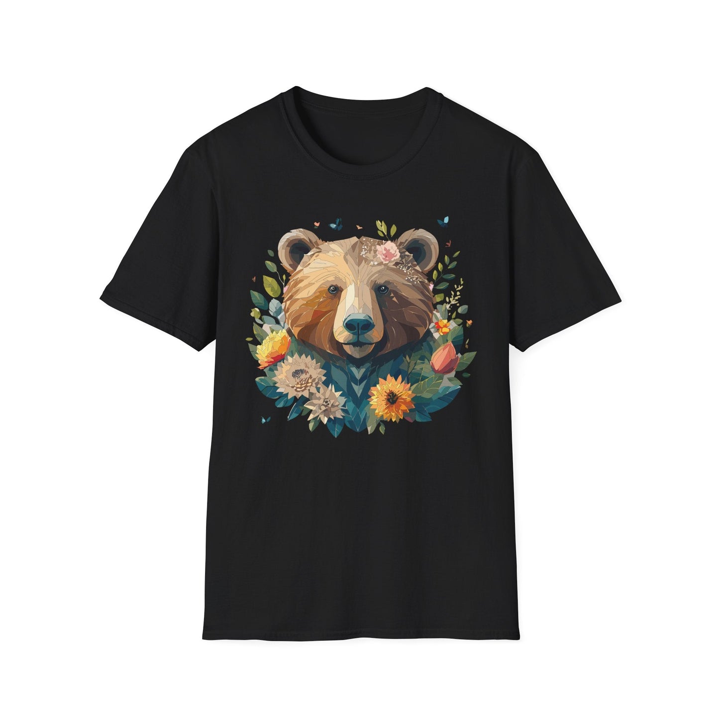 Bear T Shirt Unisex Teddy Bear Tee Gildan Softstyle 64000 100 Percent Ring Spun Cotton