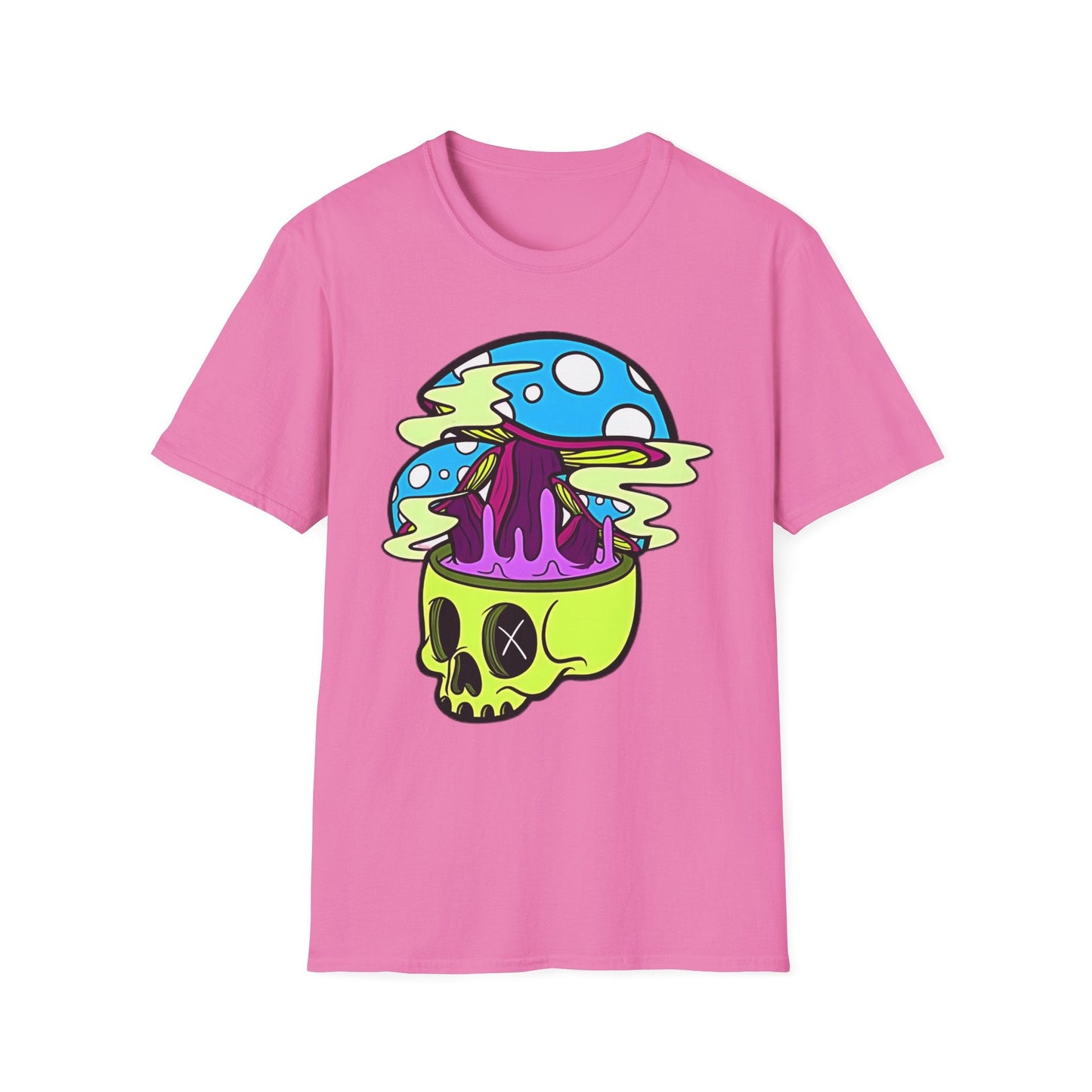 Skull Tee Shirt Unisex Skeleton Shirt With Art Design Gildan Softstyle Cotton Tee