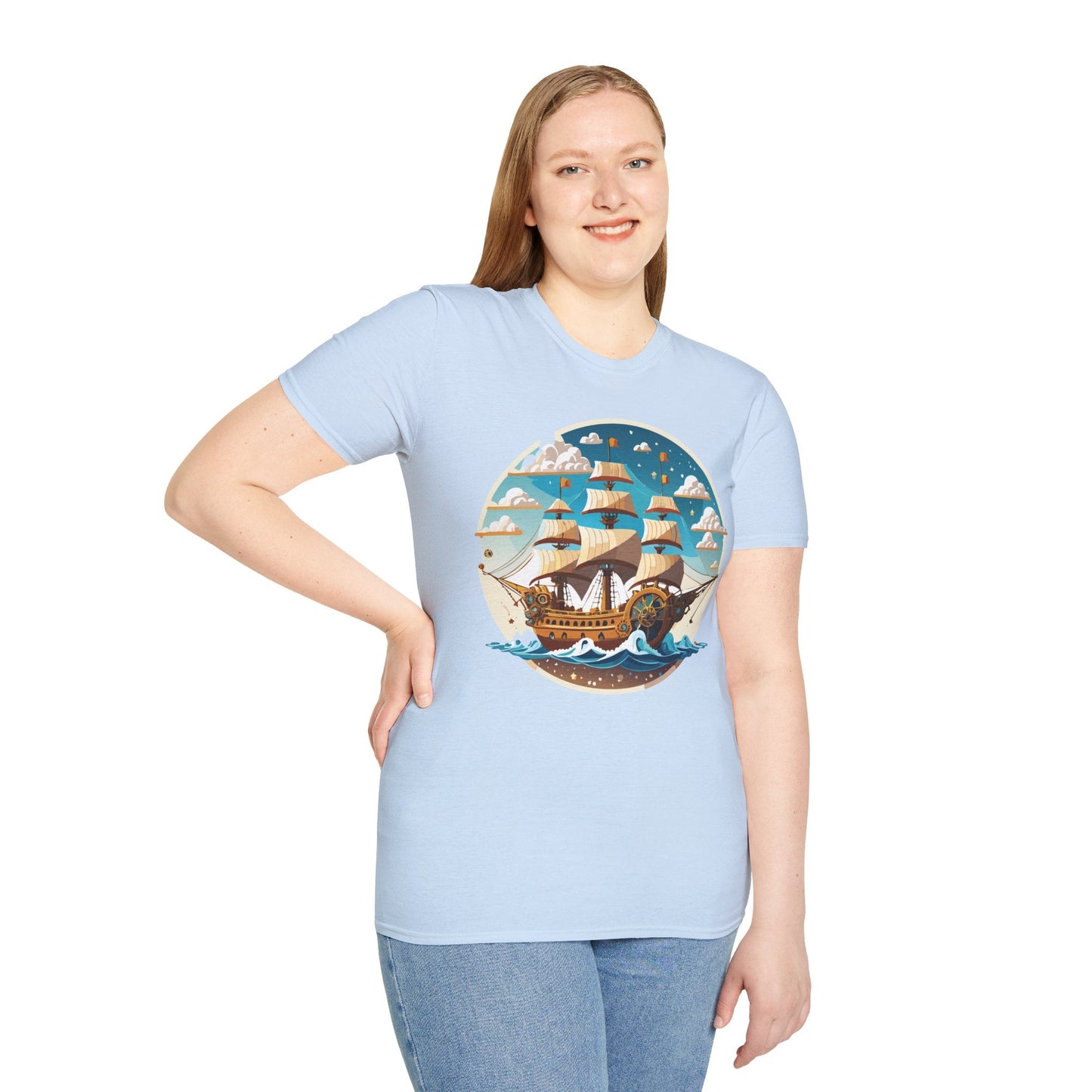 Ship T Shirts Frigate T Shirts Vessel Tee Shirt Unisex Gildan Softstyle 64000 Premium