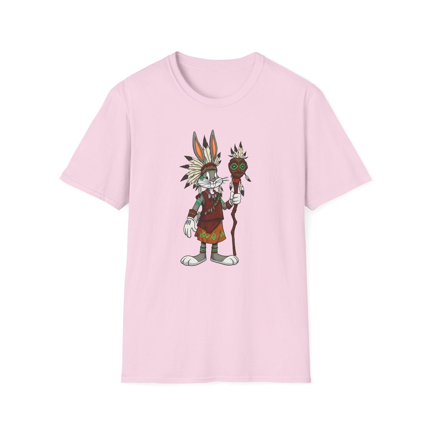 Bugs Bunny T Shirt Unisex Cartoon Character Design Gildan Softstyle 64000 Tee All Sizes