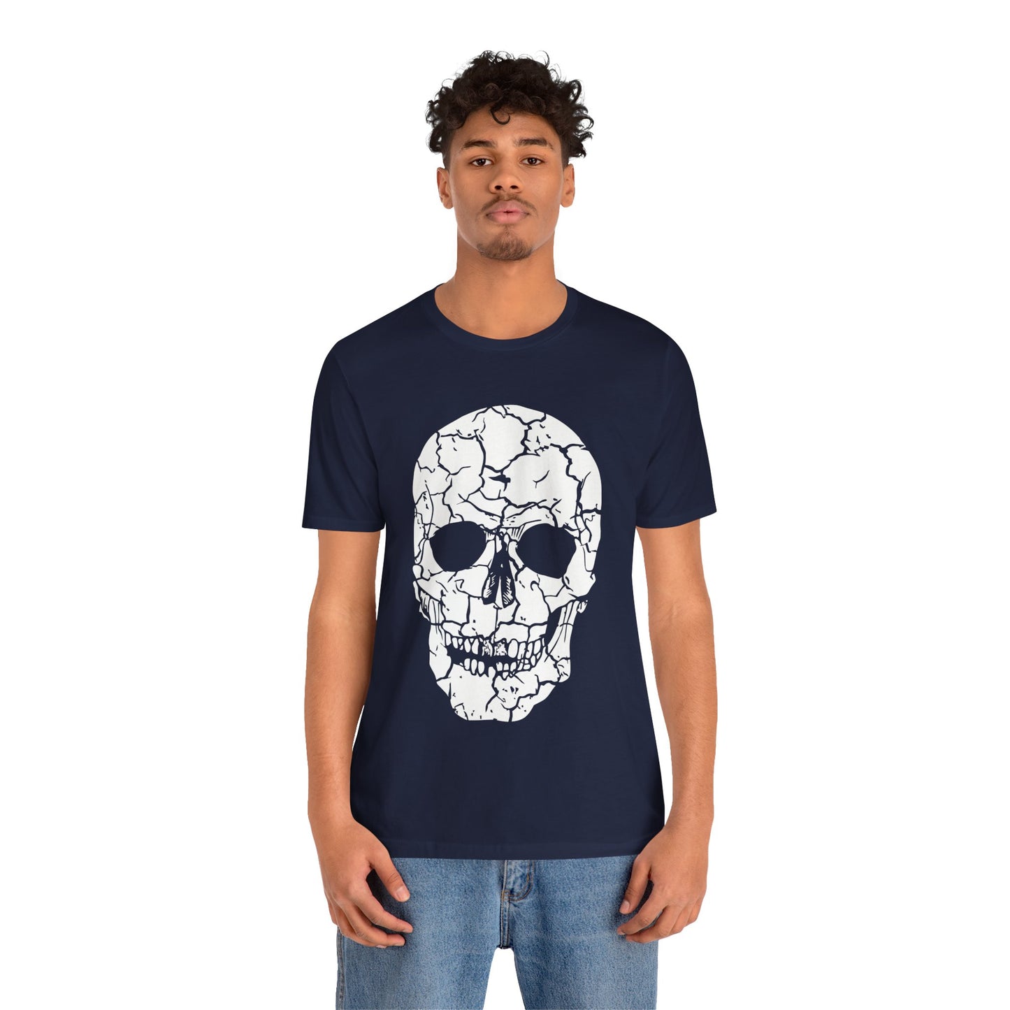 Unisex Cotton Tee Shirt with Skull