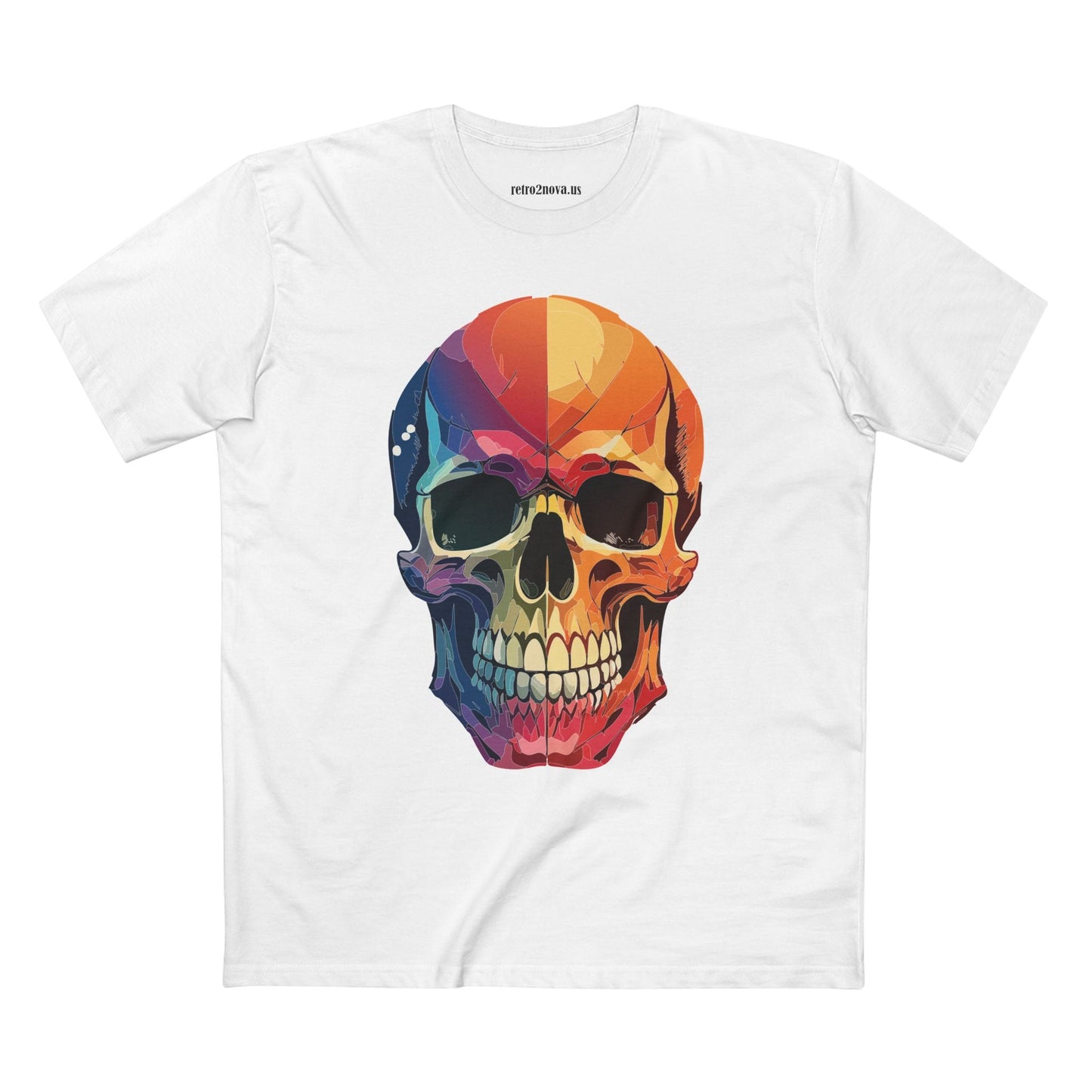 Skull Shirt Unisex Premium Cotton Tee With Original Skull Art From Retro2Nova Art Collection
