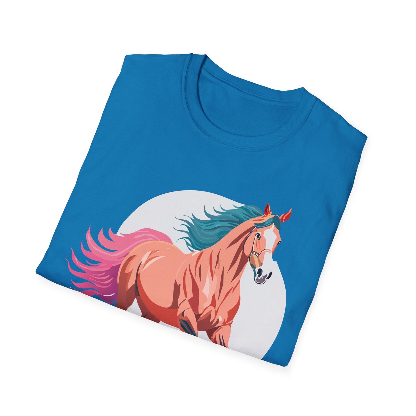 Unisex Horse Shirt Tee Gildan Softstyle 64000 Premium Ringspun Cotton