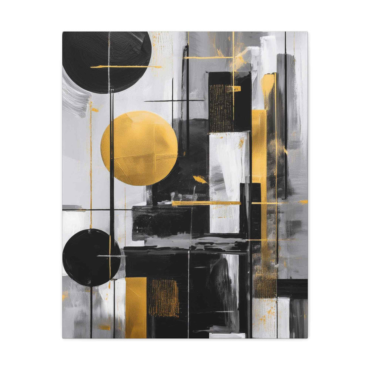 Black Abstract Painting Print Canvas 20x24,20x30,24x30, 24x32,24x36,30x40, 32x48,36x48,40x60 Pine-Wood Inner Frame ABS-21