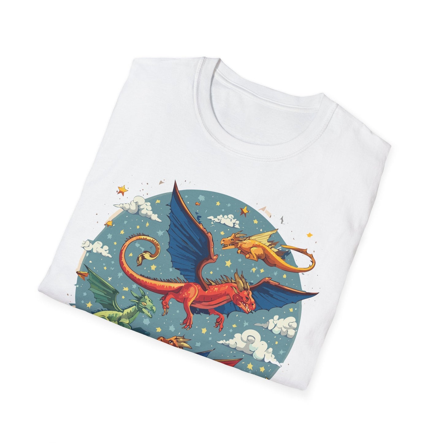 Dragon Graphic Unisex 100 Cotton Tee with Animal Artwork Design 12
