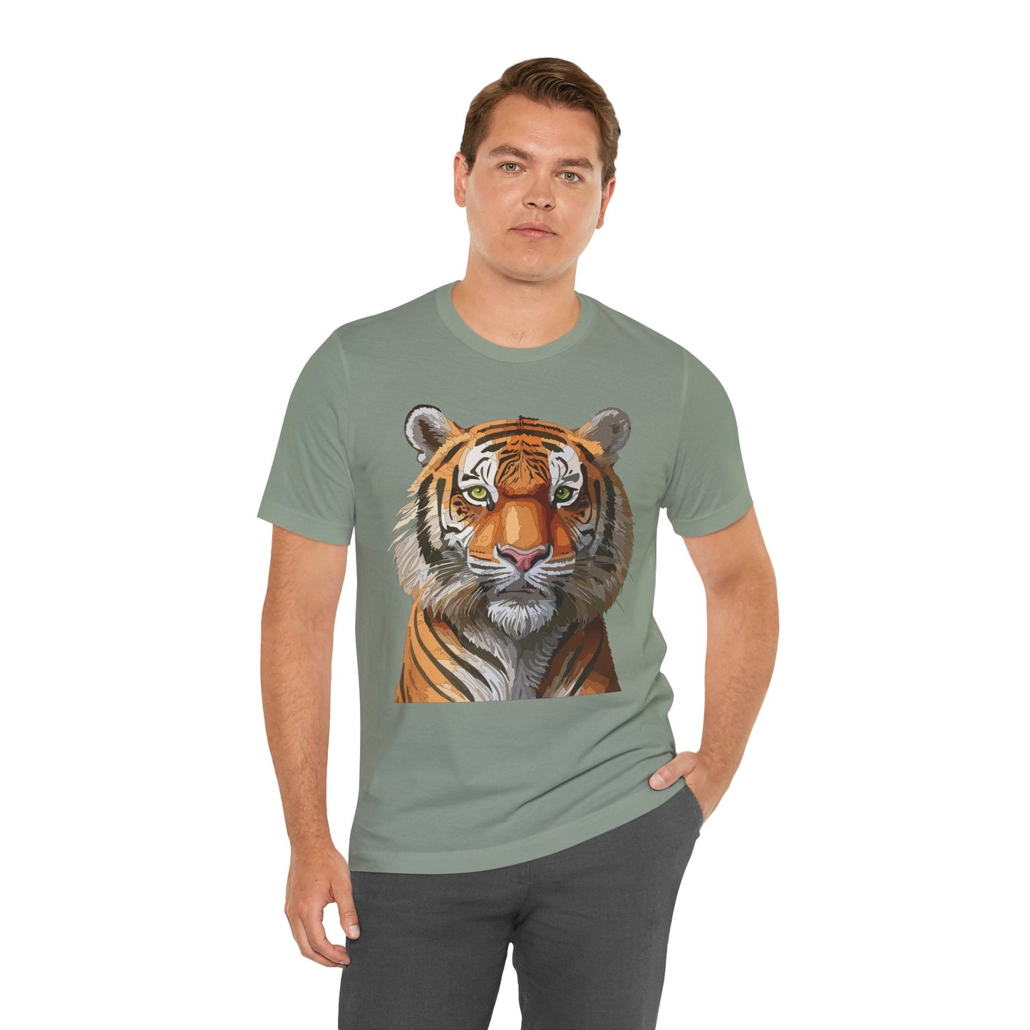 Unisex Animal Art Design Tee Shirt Wild Animals Graphic Tee Softstyle Gildan 64000