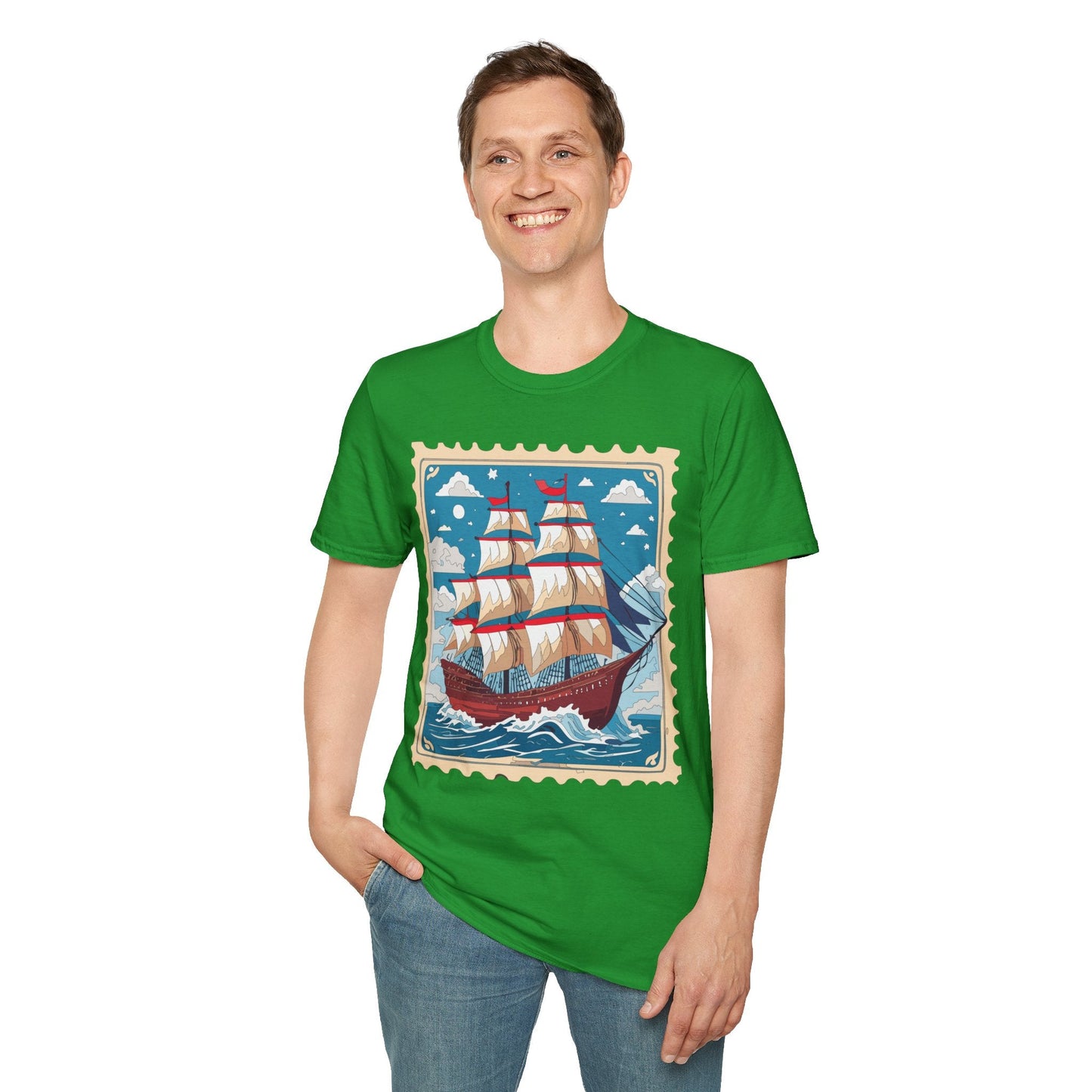 Unisex Softstyle Gildan 64000 Short Sleeve T Shirt Vessel Ship Frigate Tee For Everyday Comfort