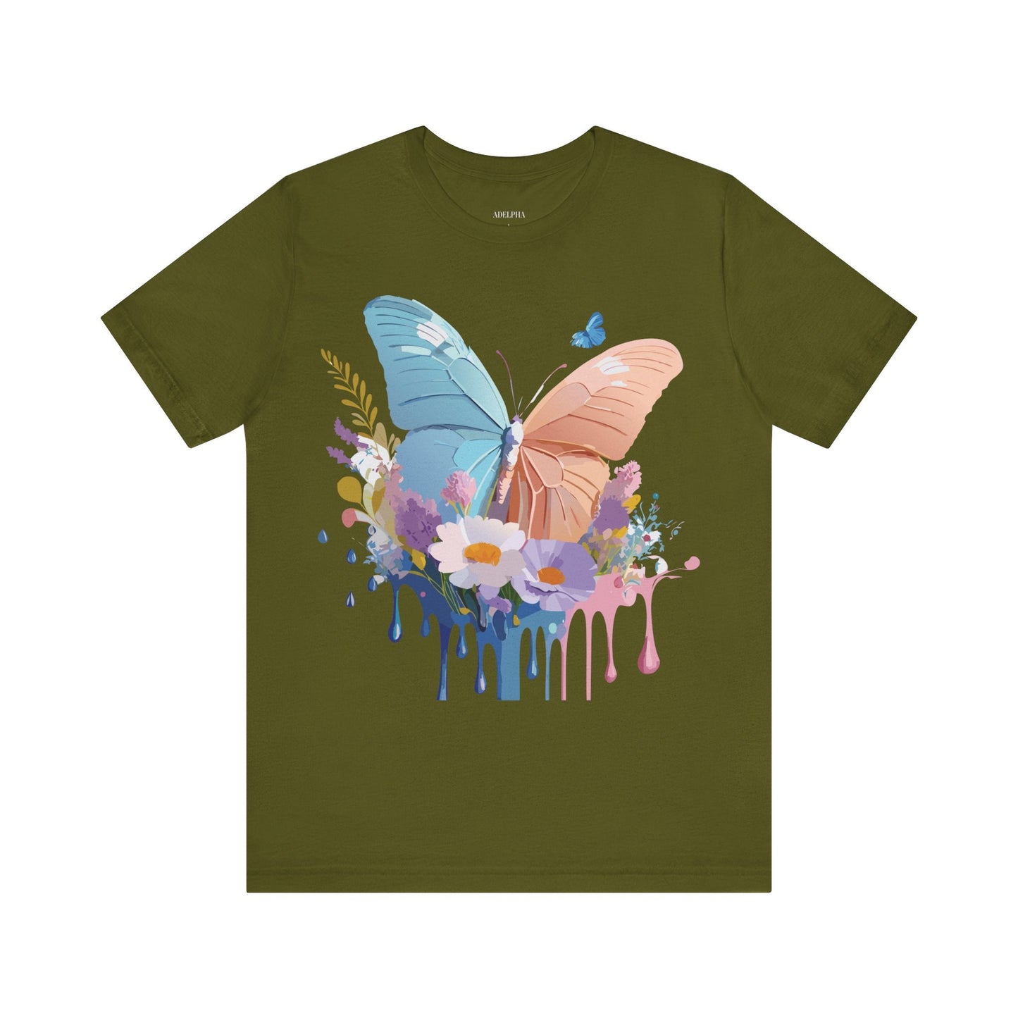 Butterfly Graphic Tee Adelpha Unisex Short Sleeve Art Design