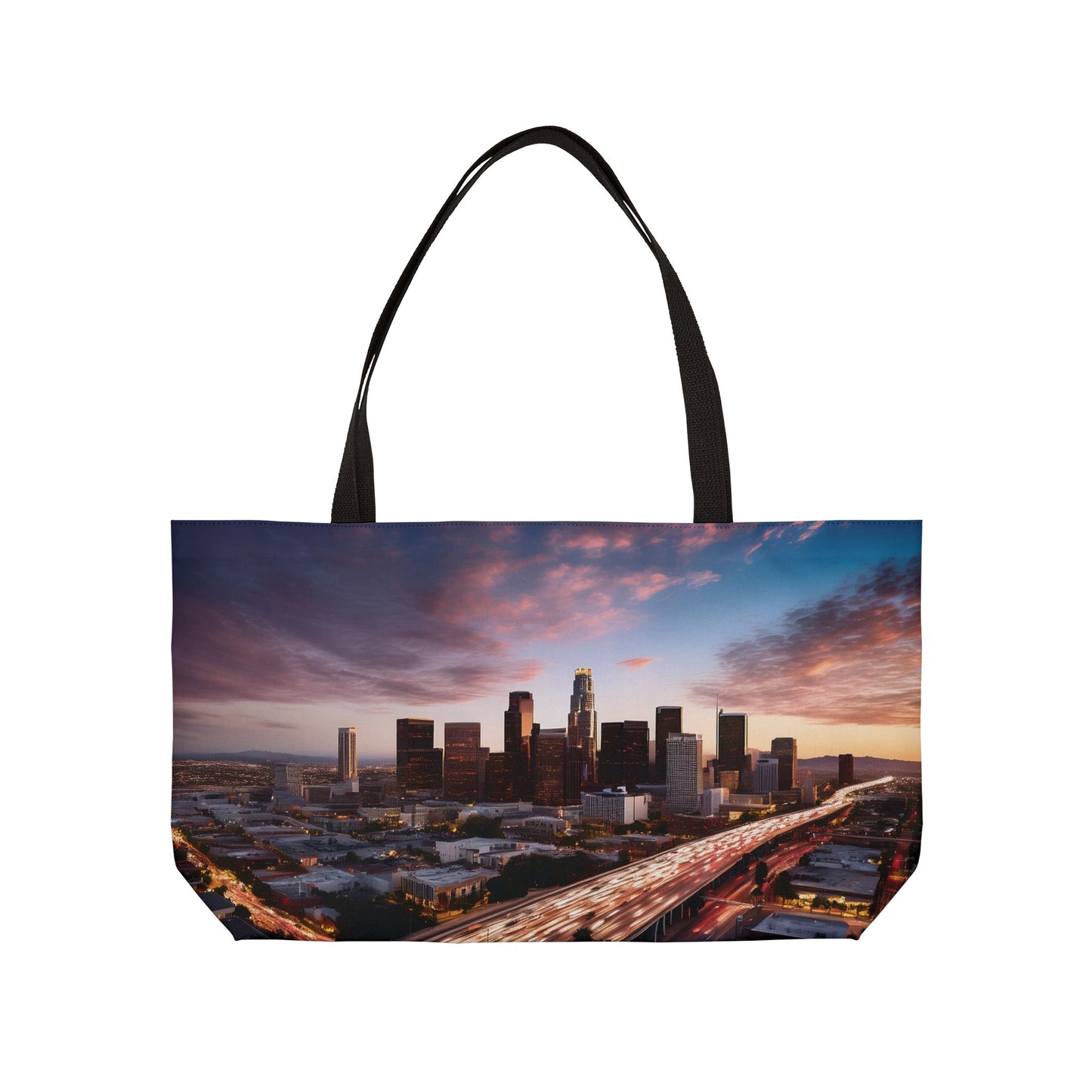 Los Angeles Print Bag High-Quality 100% Spun Poly 24x13 Canvas Art Bag C-04