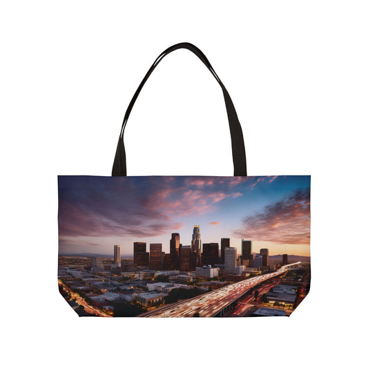 Los Angeles Print Bag High-Quality 100% Spun Poly 24x13 Canvas Art Bag C-04
