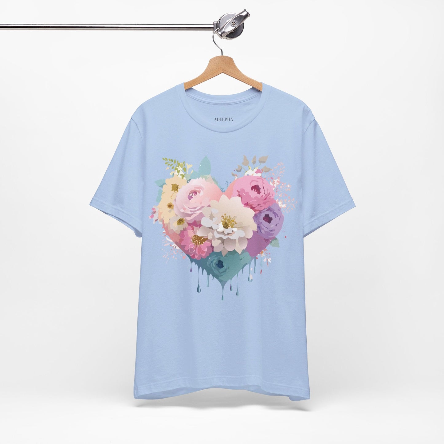 Valentine Graphic Tee Unisex Short Sleeve Shirt With Adelpha Vintage Artwork Design