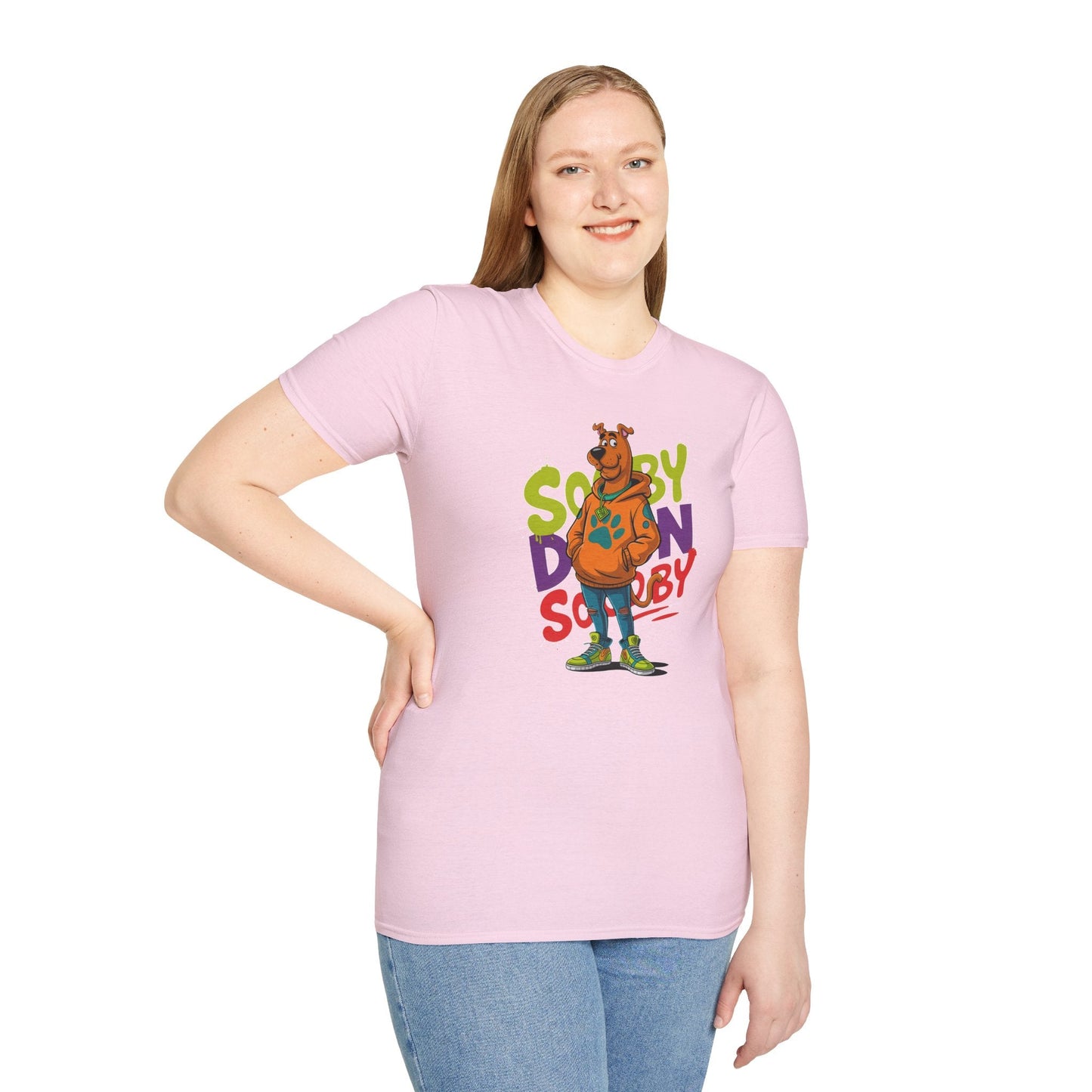 Unisex Cartoon T Shirt With Animation And Funny Animals Tee Gildan Softstyle 64000