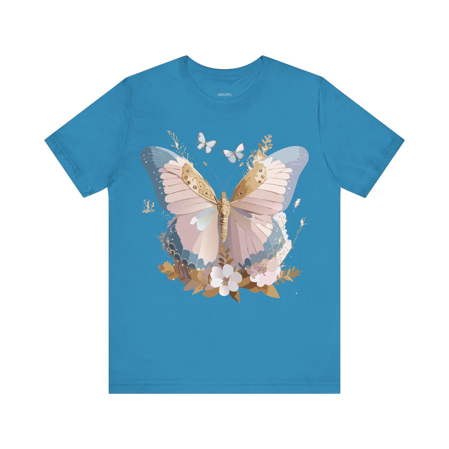 Butterfly Graphic Tee Unisex Short Sleeve Art Design By Adelpha