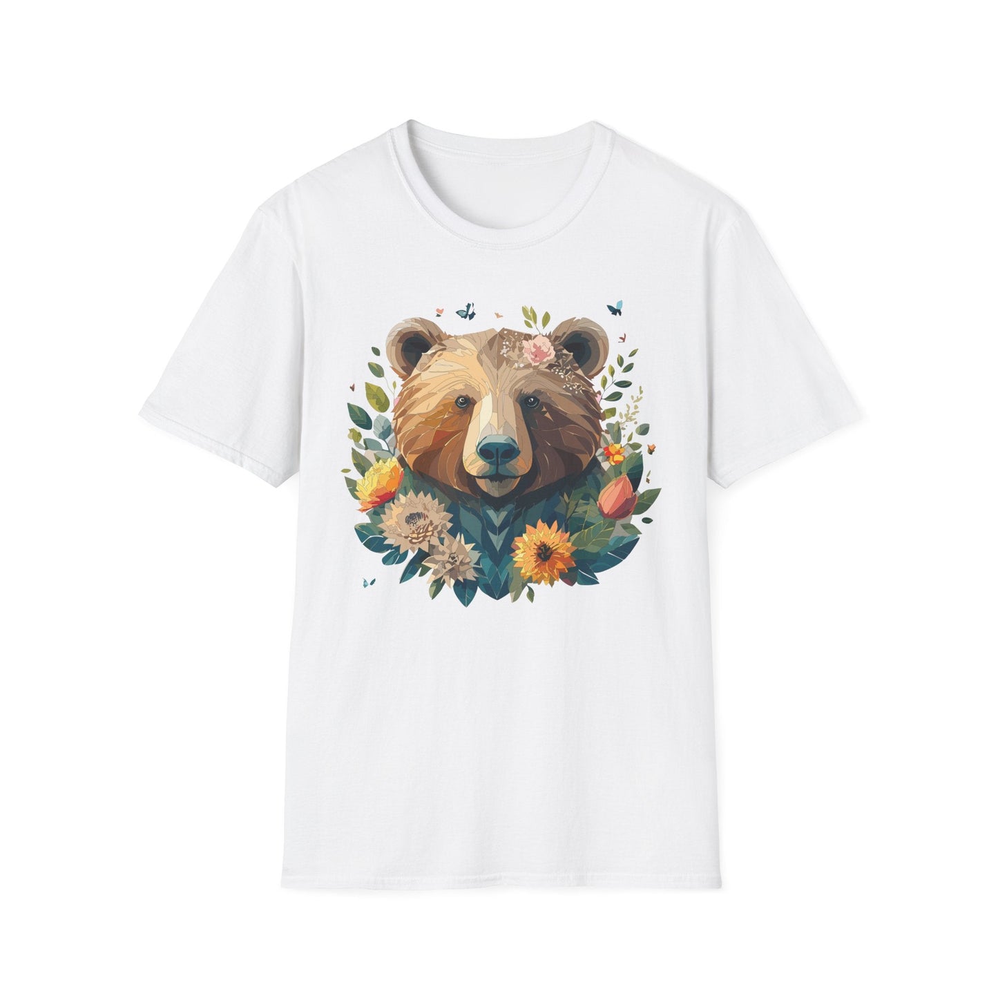 Bear T Shirt Unisex Teddy Bear Tee Gildan Softstyle 64000 100 Percent Ring Spun Cotton