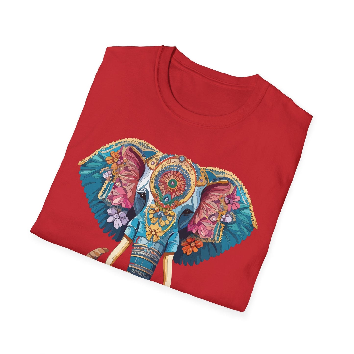 Unisex Elephant Graphic T Shirt Cartoon Elephant Tee Gildan Softstyle 64000 Premium Cotton